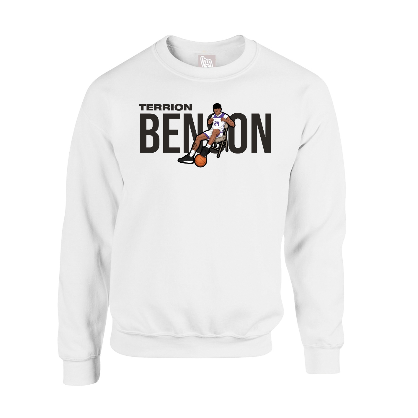 Fleece Crew — Player Name in White