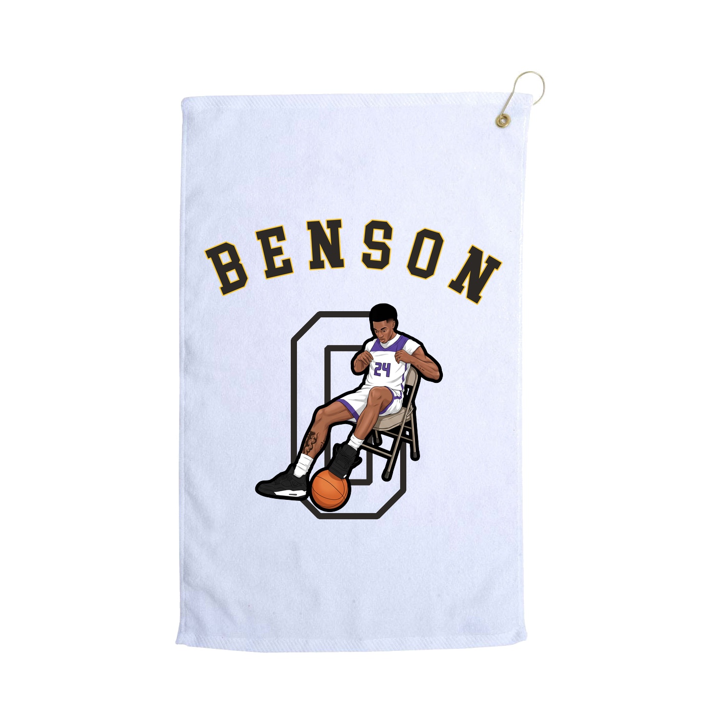 Golf Towel — Shirsey Arch in White