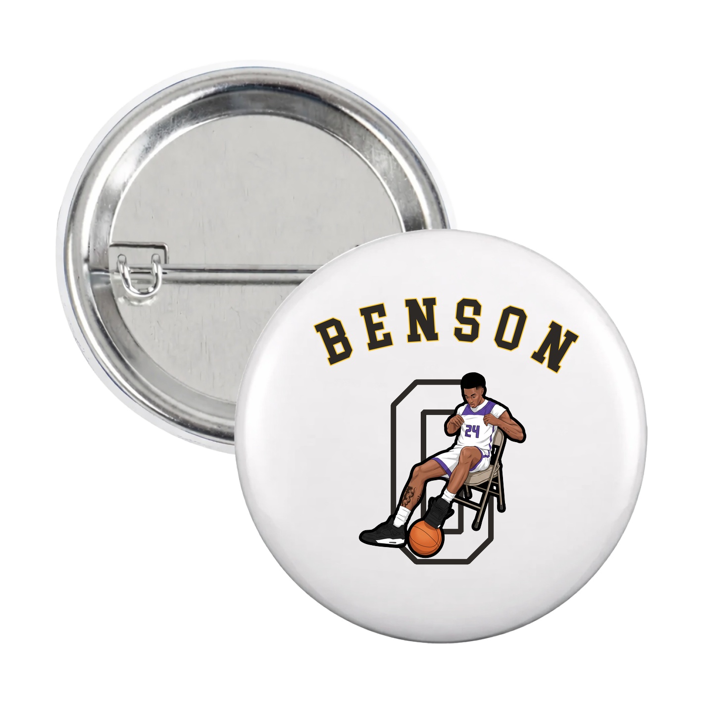 Game Day Button — Shirsey Arch in White