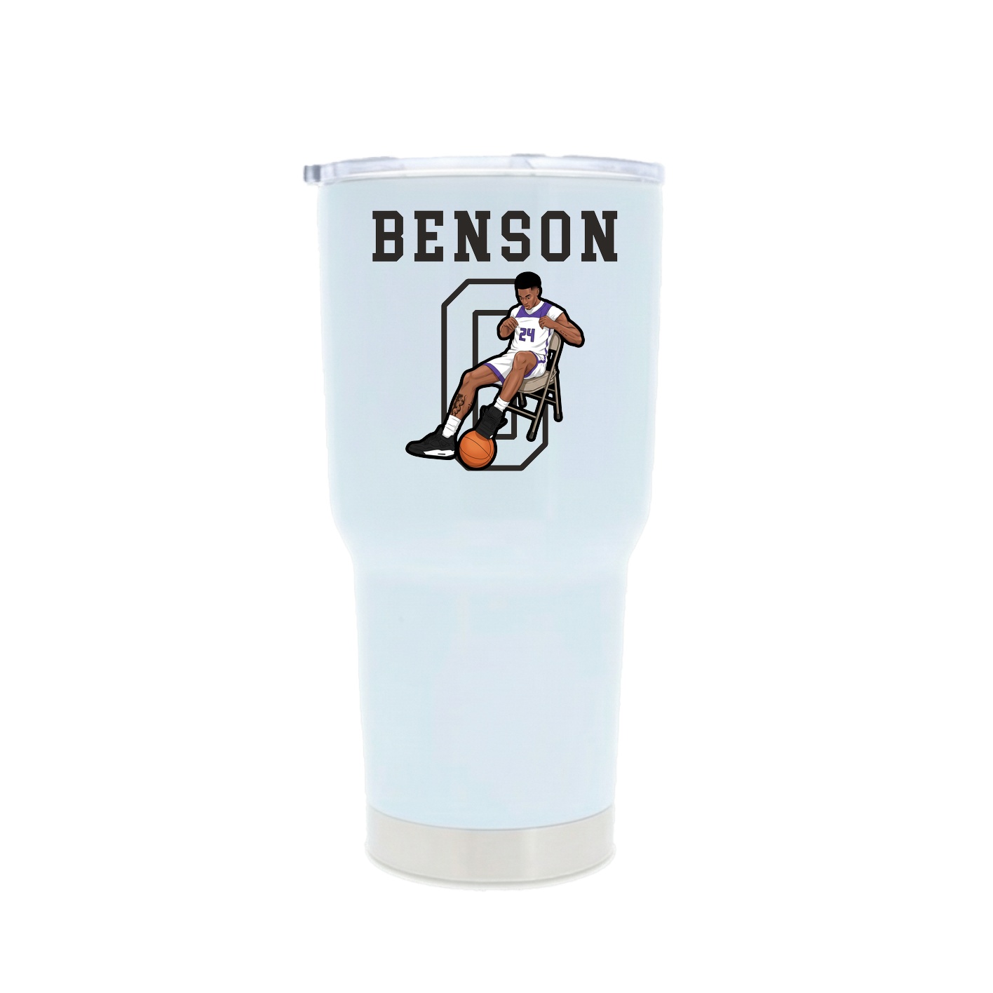 30oz Stainless Steel Tumbler — Shirsey in White
