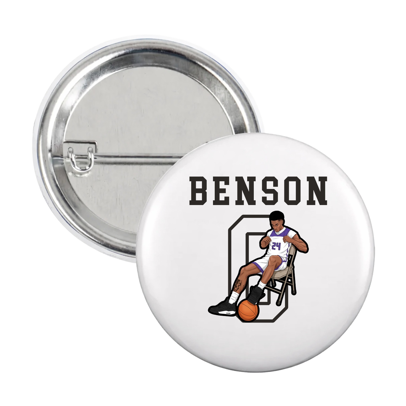 Game Day Button — Shirsey in White