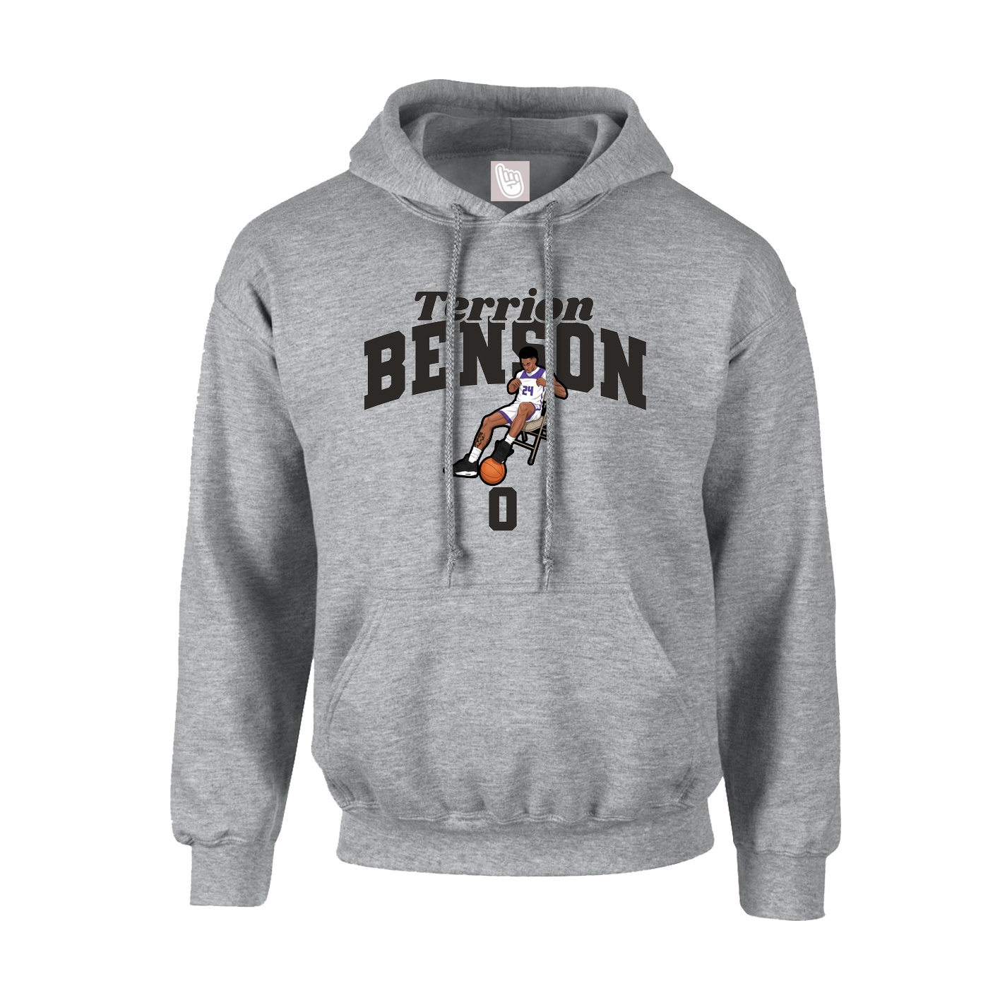 Youth Hoodie — Signature Arch in Grey