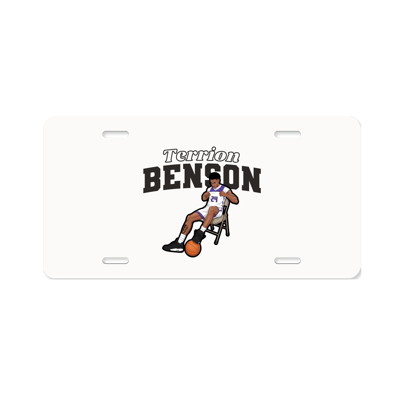 License Plate — Name Arch in Classic