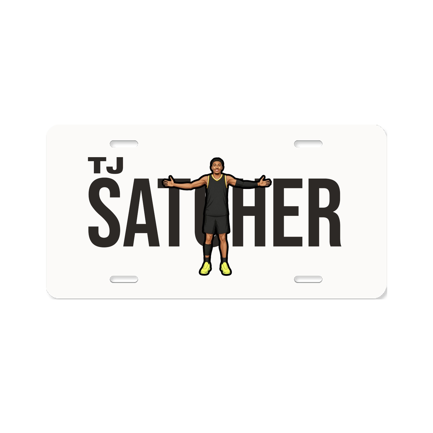 License Plate — Player Name in Classic