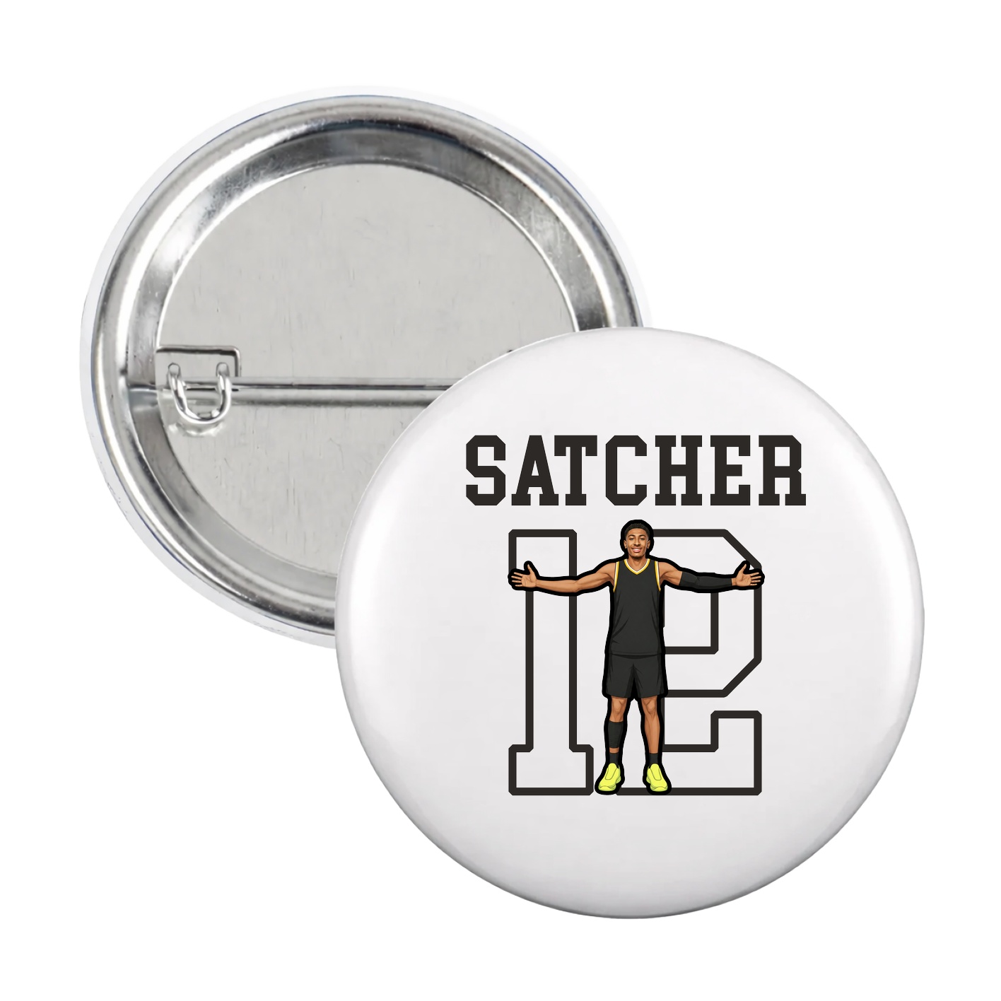 Game Day Button — Shirsey in White
