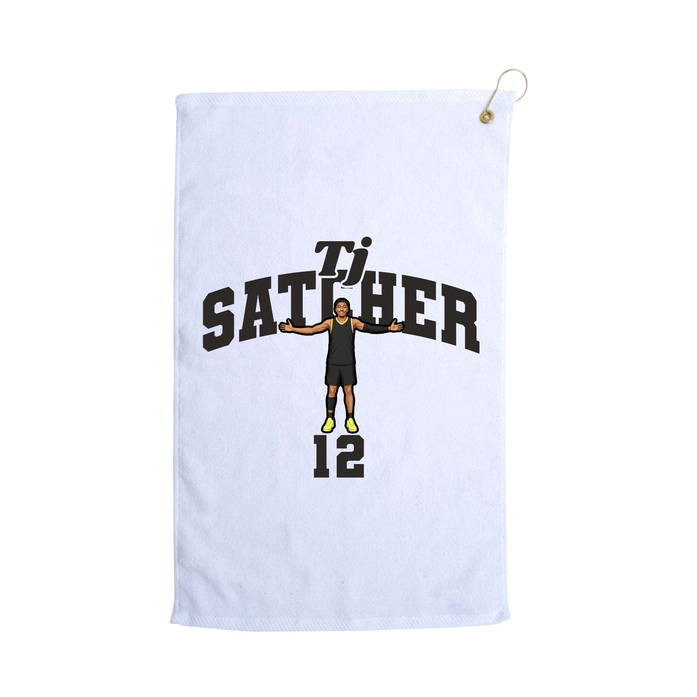 Golf Towel — Signature Arch in White