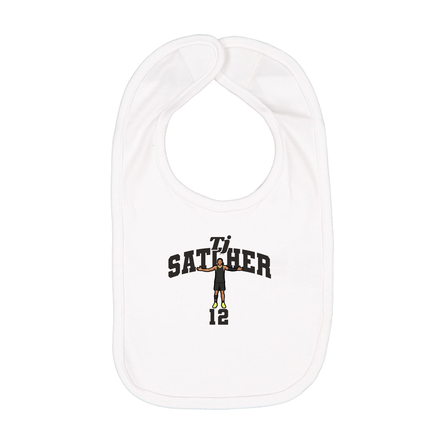 Infant Bib — Signature Arch in White