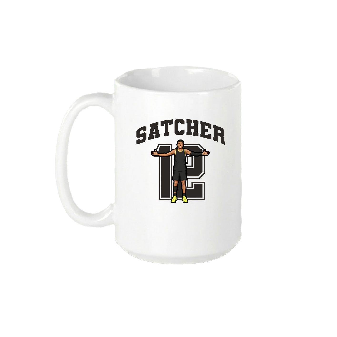 15oz Coffee Mug — Number in White