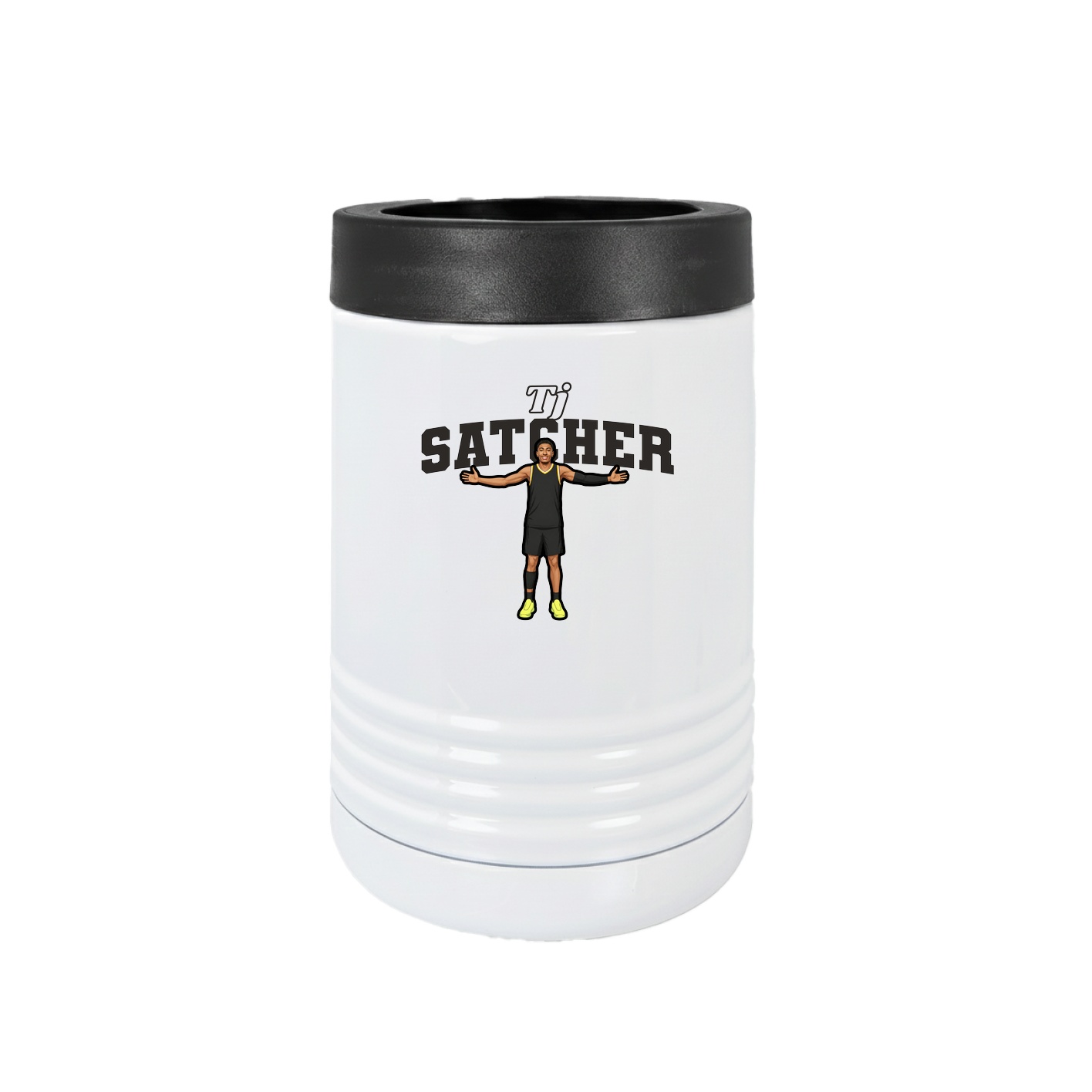 Beverage Holder — Name Arch in White