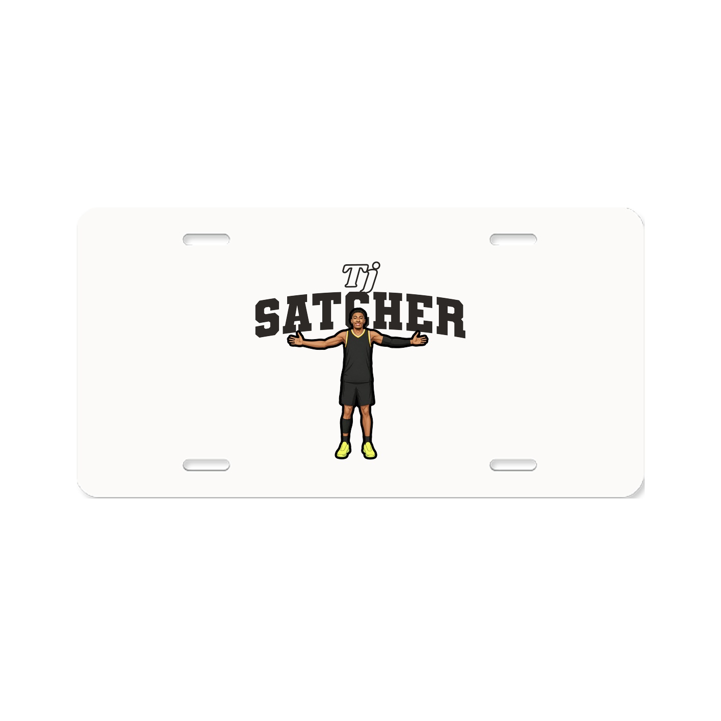 License Plate — Name Arch in Classic