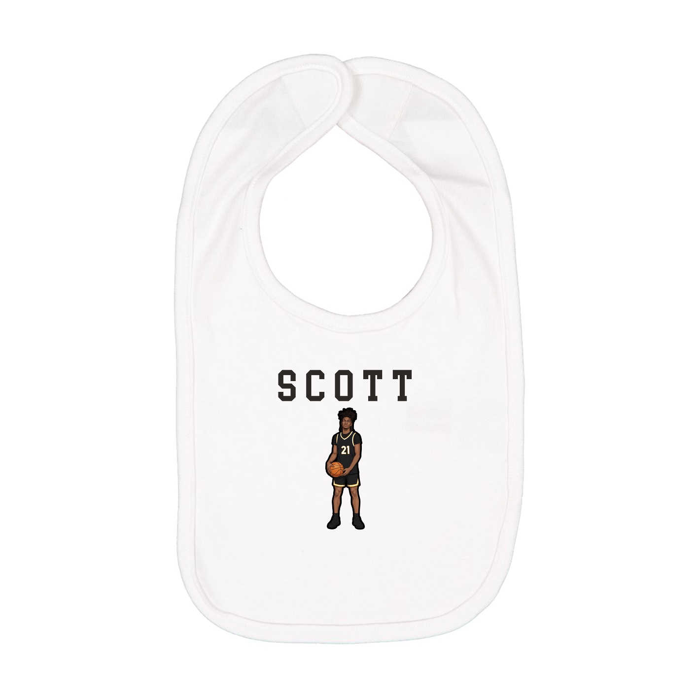 Infant Bib — Shirsey in White