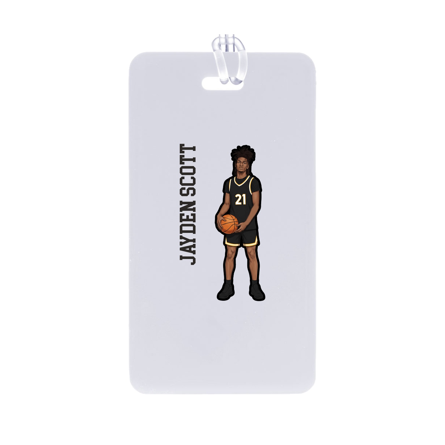 Bag Tag — Name Vertical in Classic