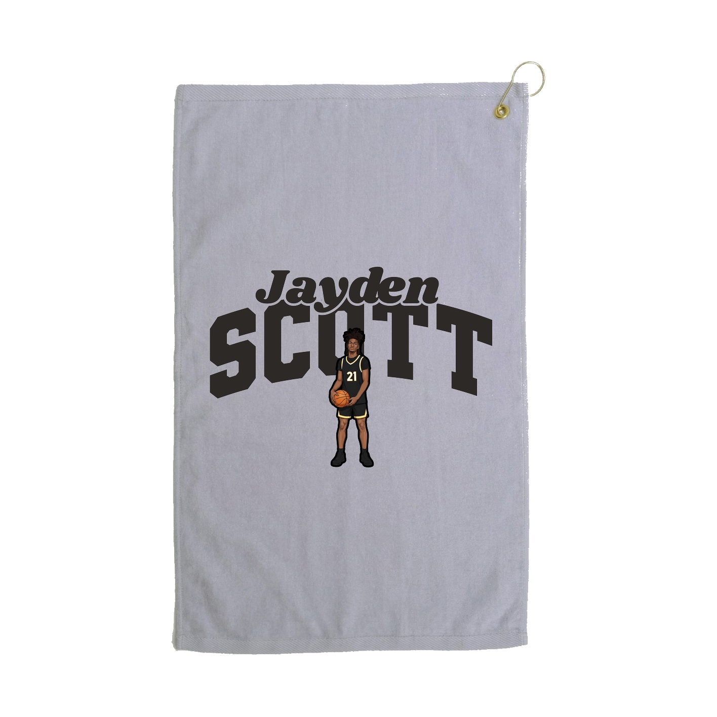 Golf Towel — Signature Arch in Grey
