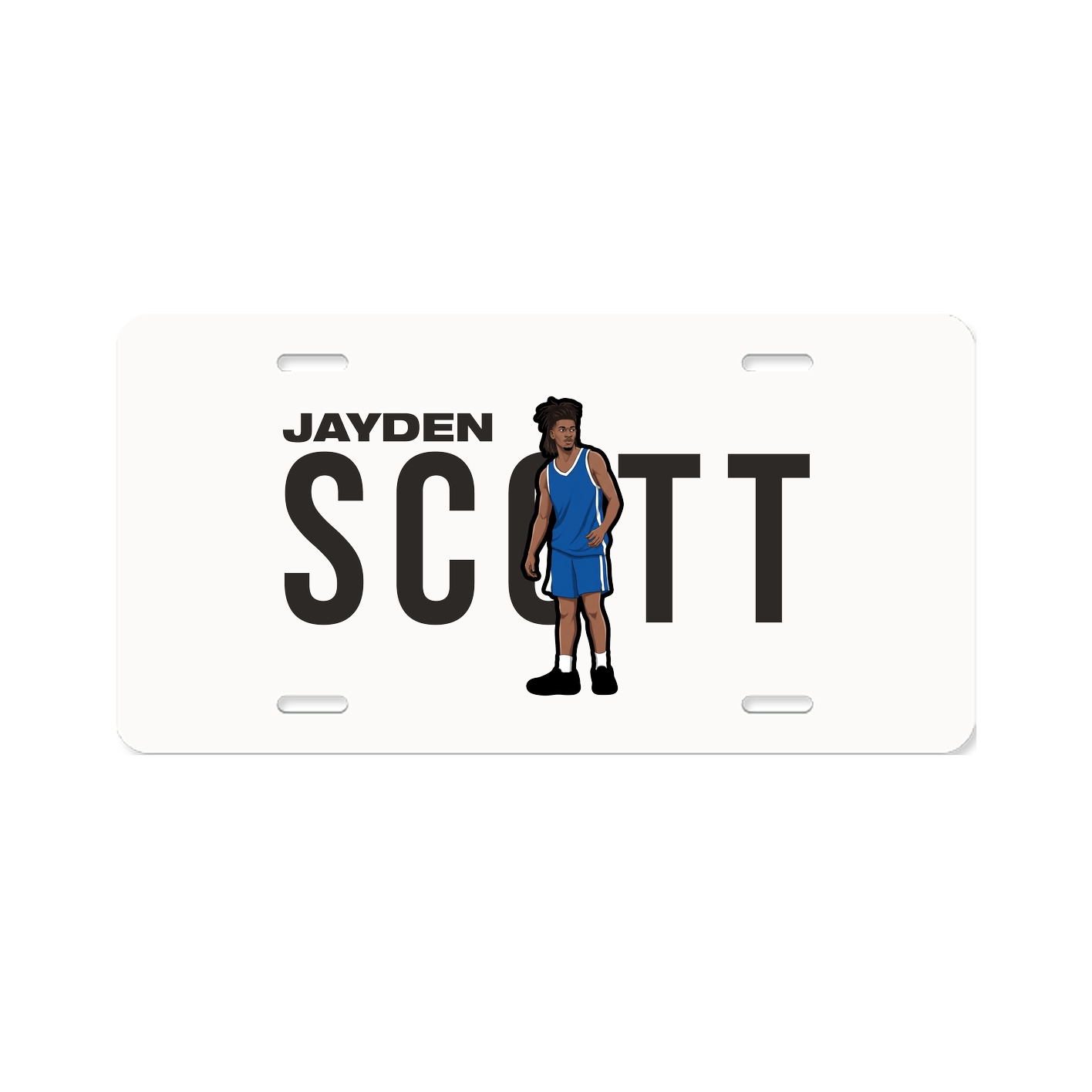 License Plate — Player Name in Classic