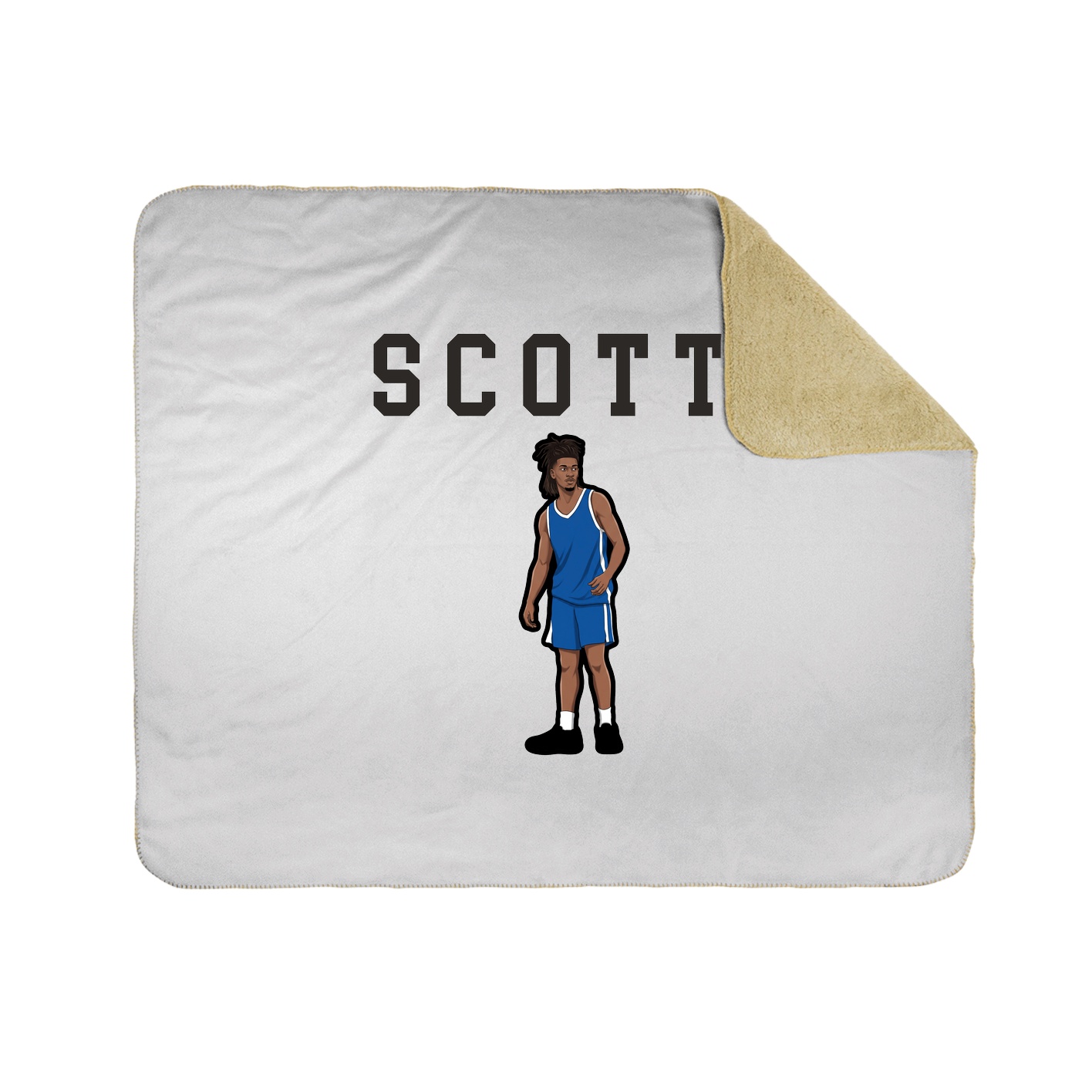 Throw Blanket — Shirsey in White