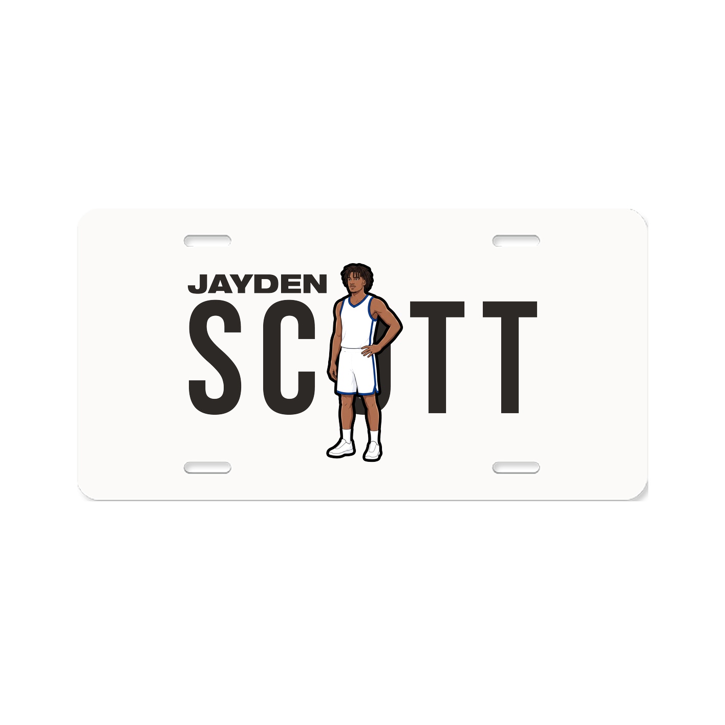 License Plate — Player Name in Classic
