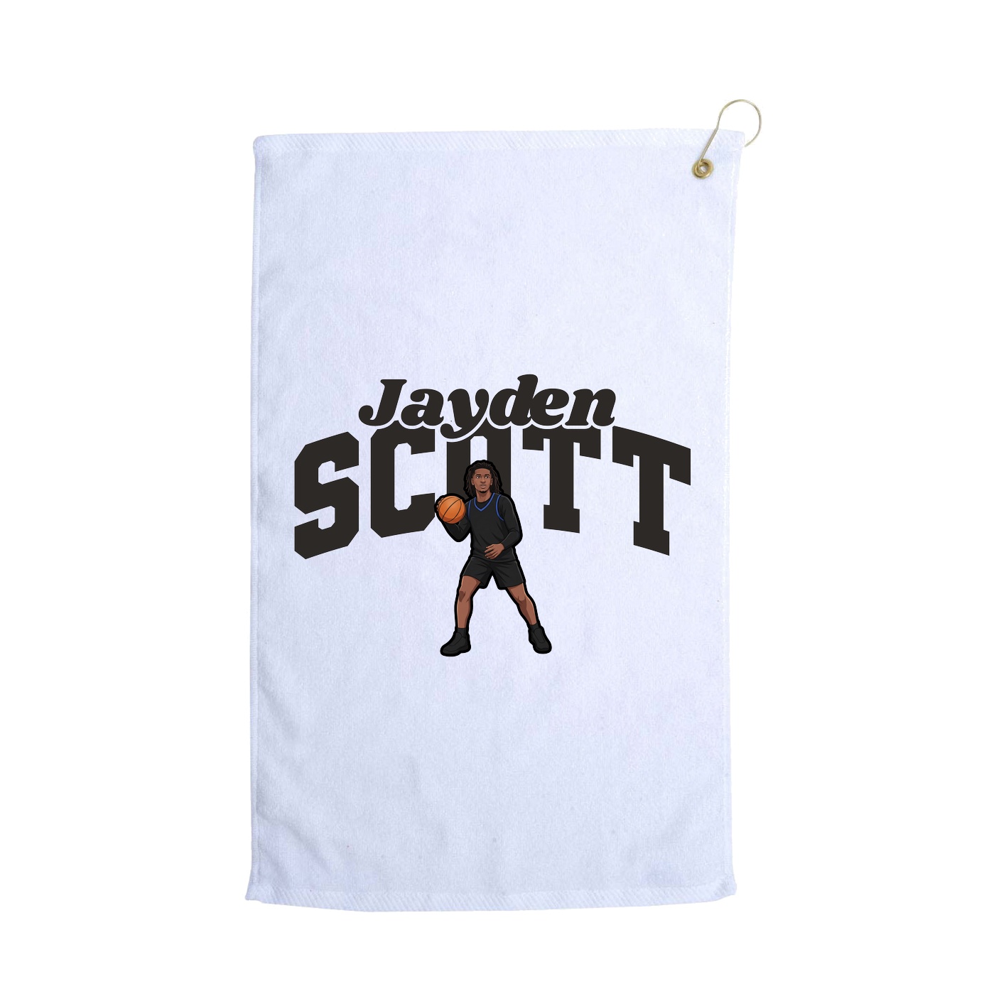 Golf Towel — Signature Arch in White