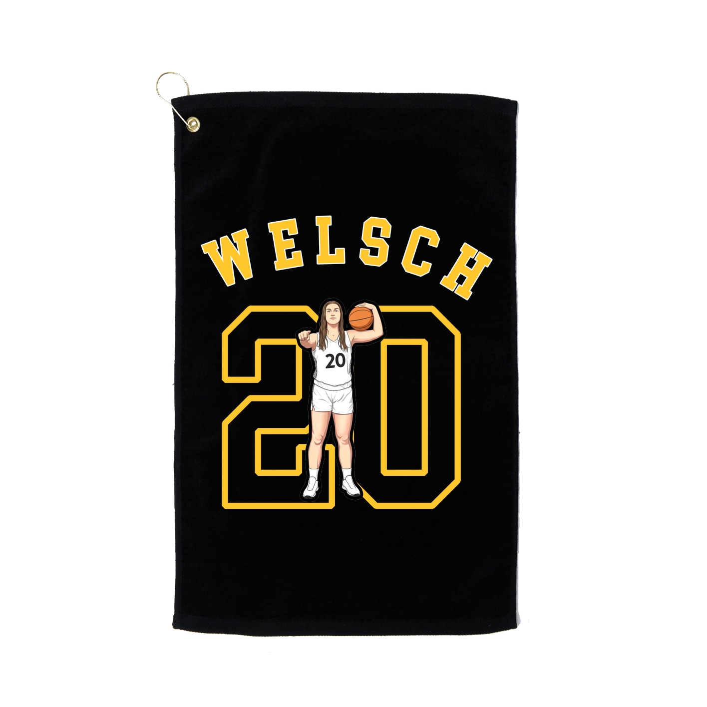 Golf Towel — Shirsey Arch in Black