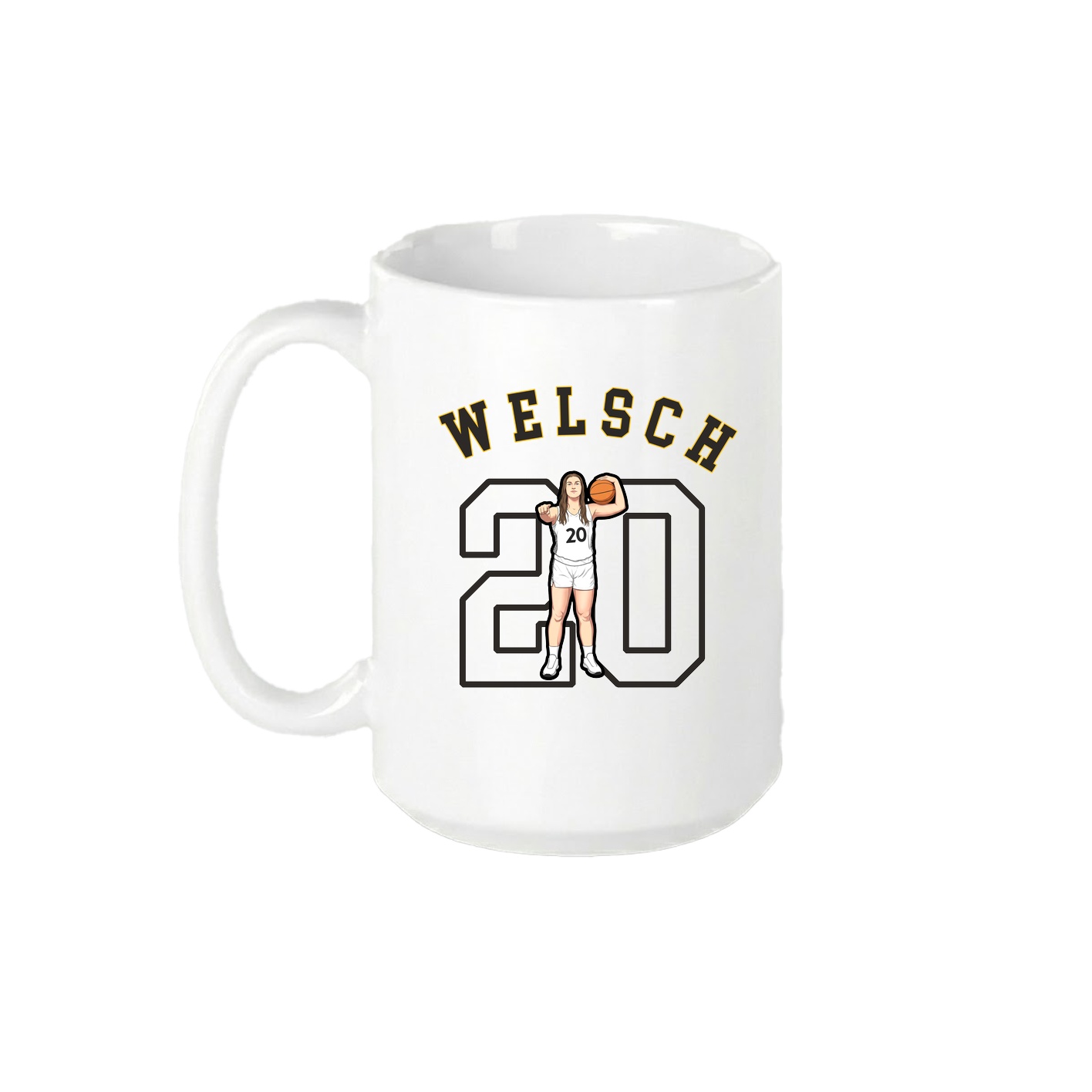 15oz Coffee Mug — Shirsey Arch in White