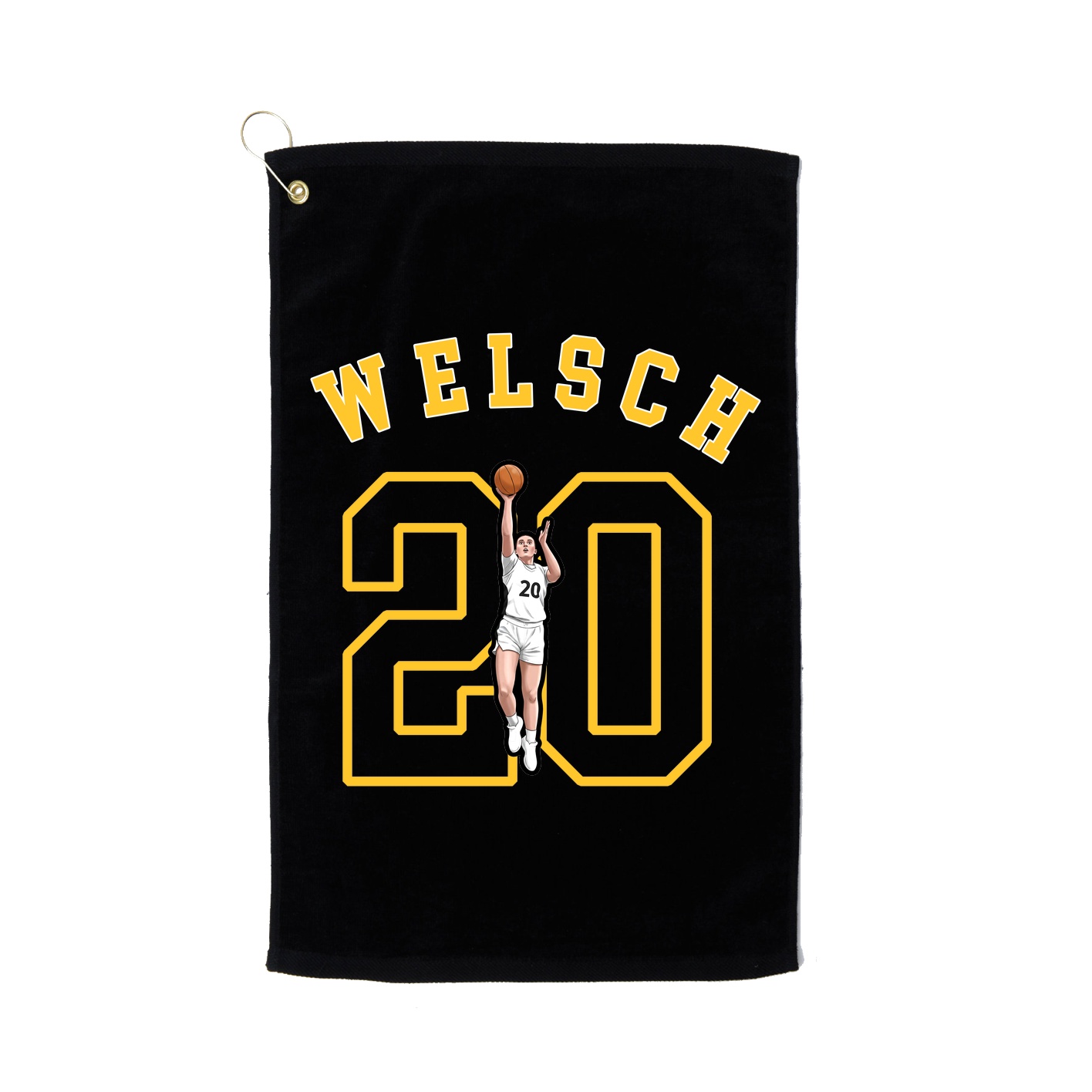 Golf Towel — Shirsey Arch in Black