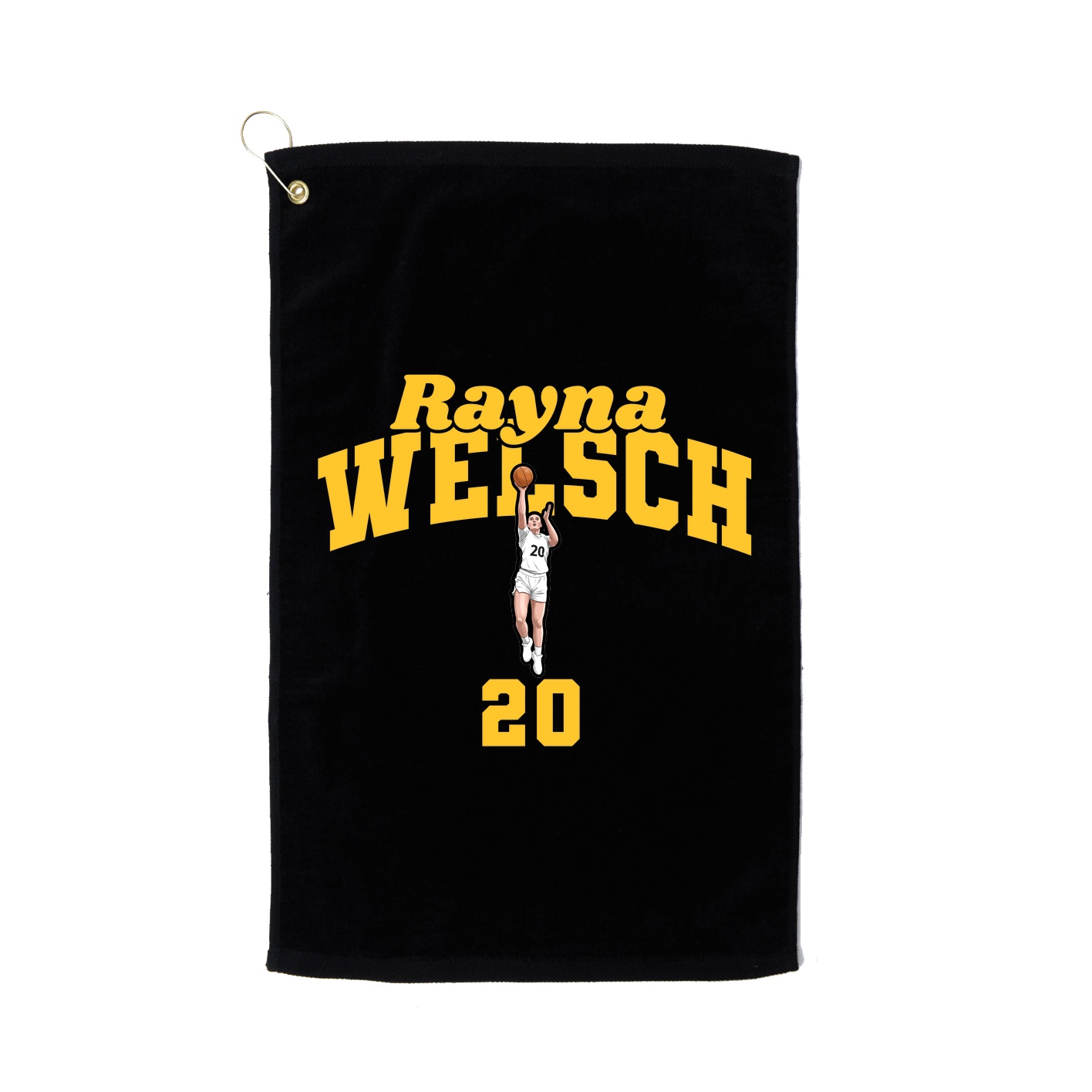 Golf Towel — Signature Arch in Black