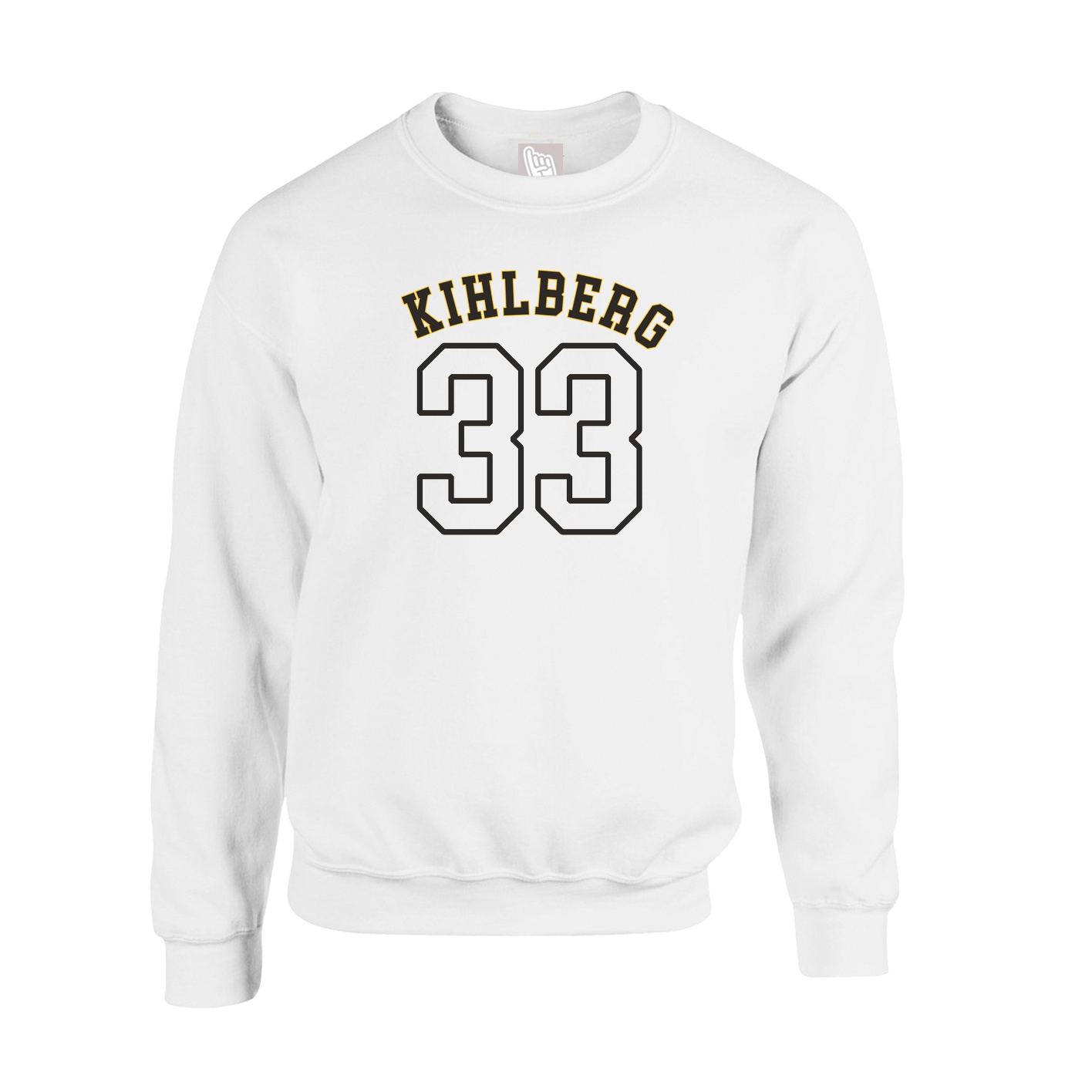 Fleece Crew — Shirsey Arch in White