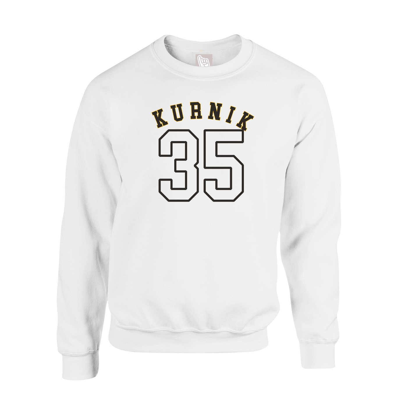 Fleece Crew — Shirsey Arch in White