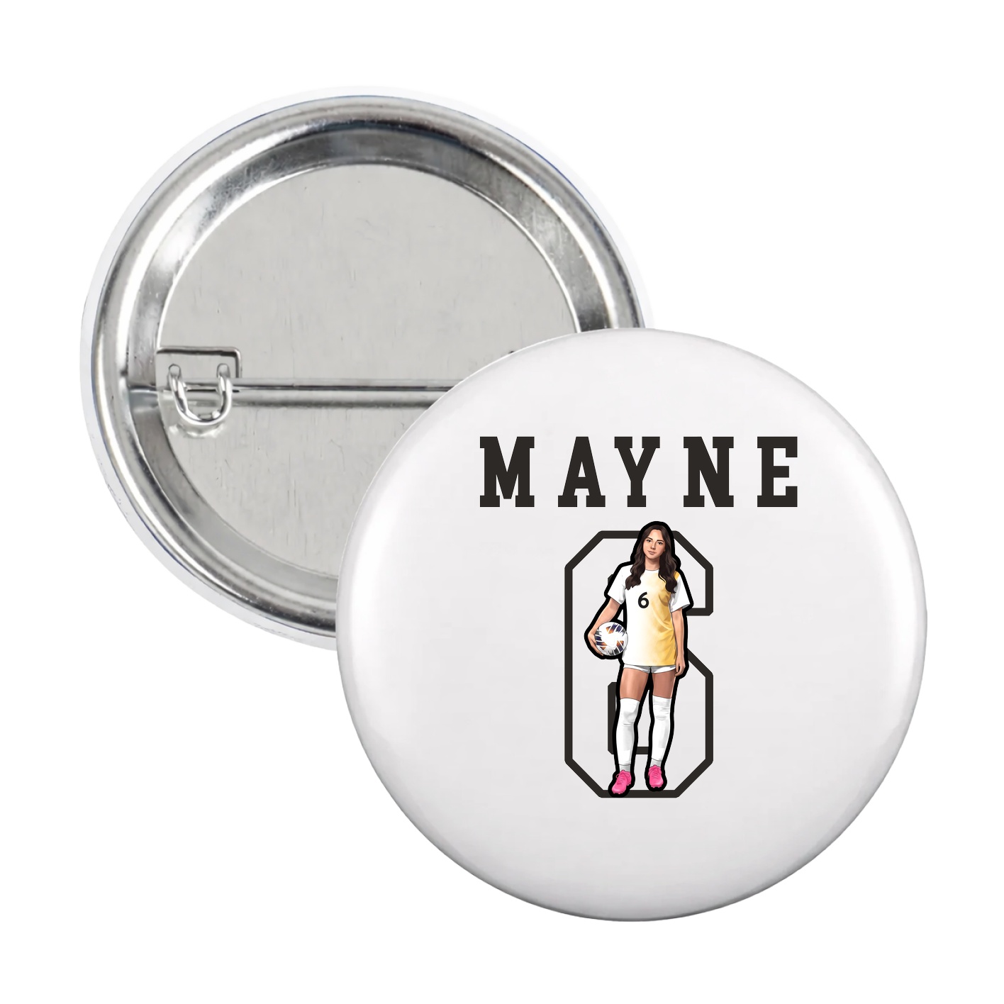 Game Day Button — Shirsey in White