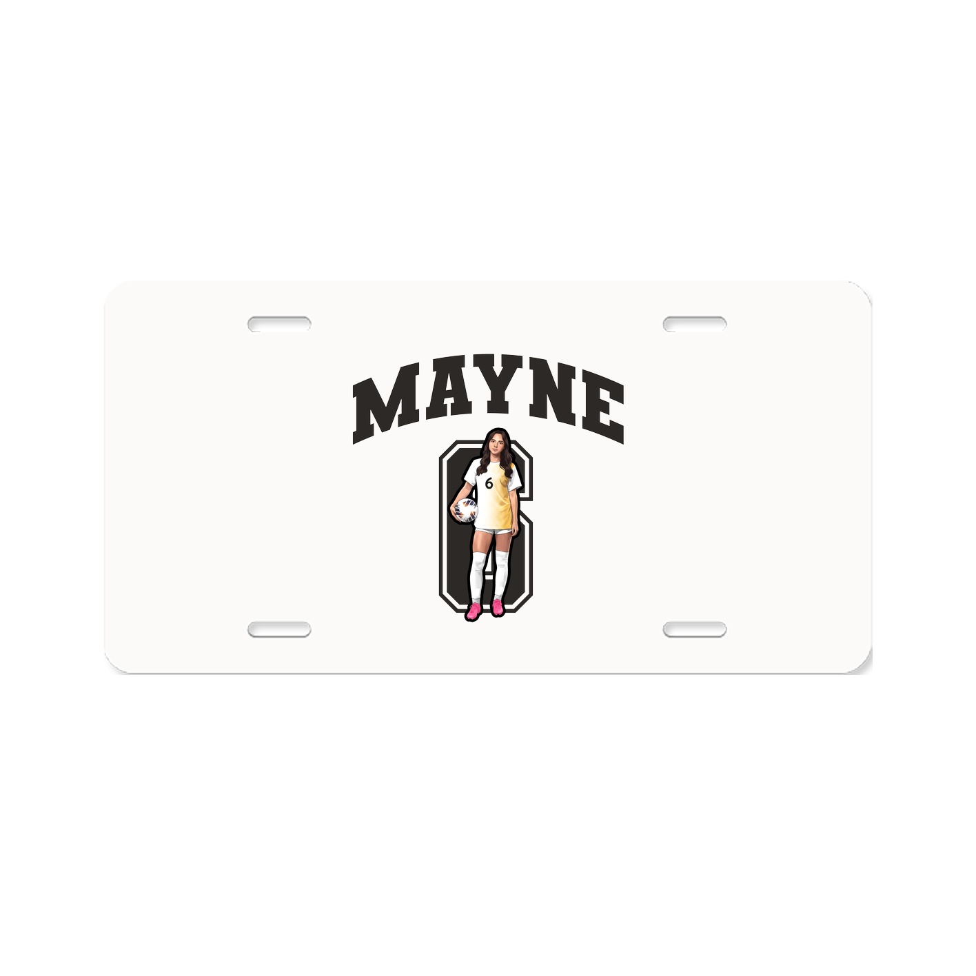 License Plate — Number in Classic