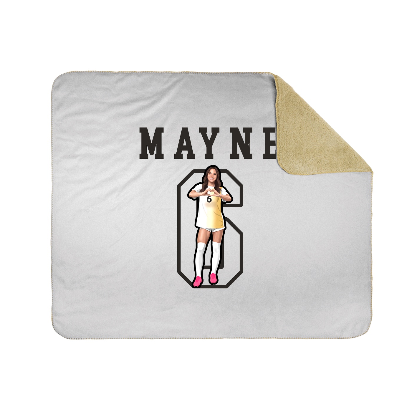 Throw Blanket — Shirsey in White