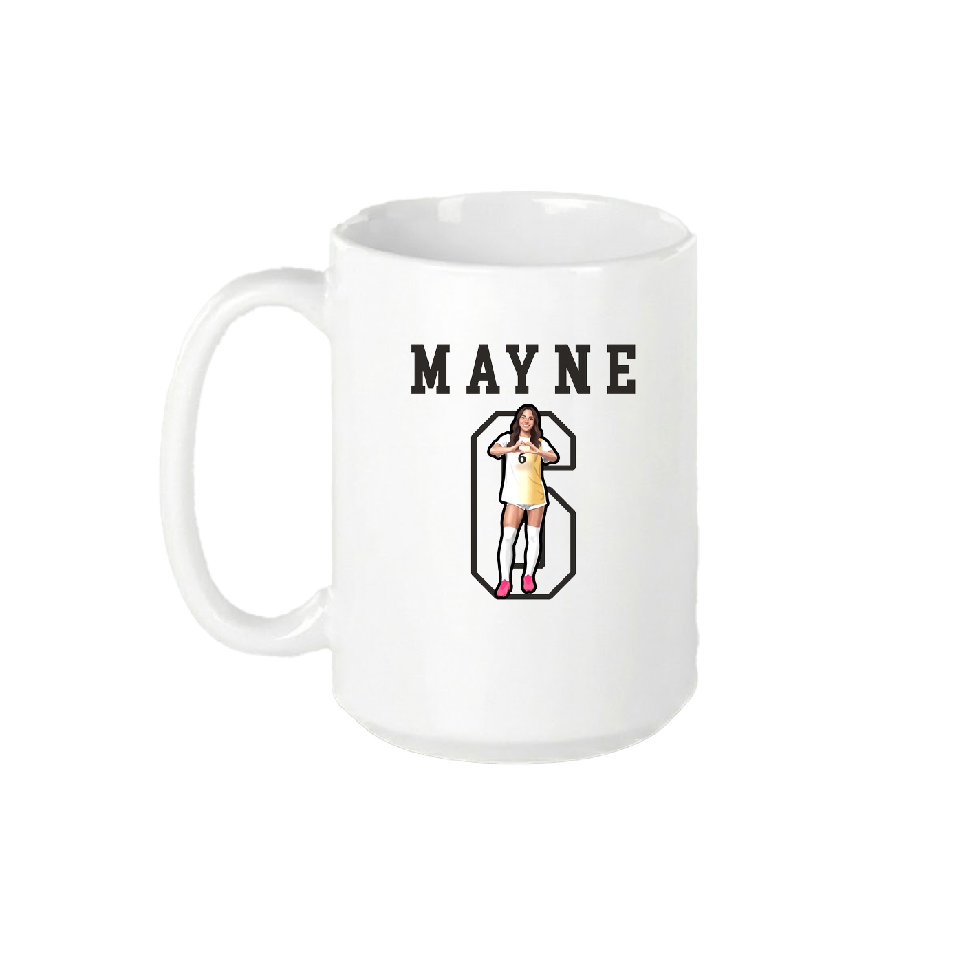 15oz Coffee Mug — Shirsey in White