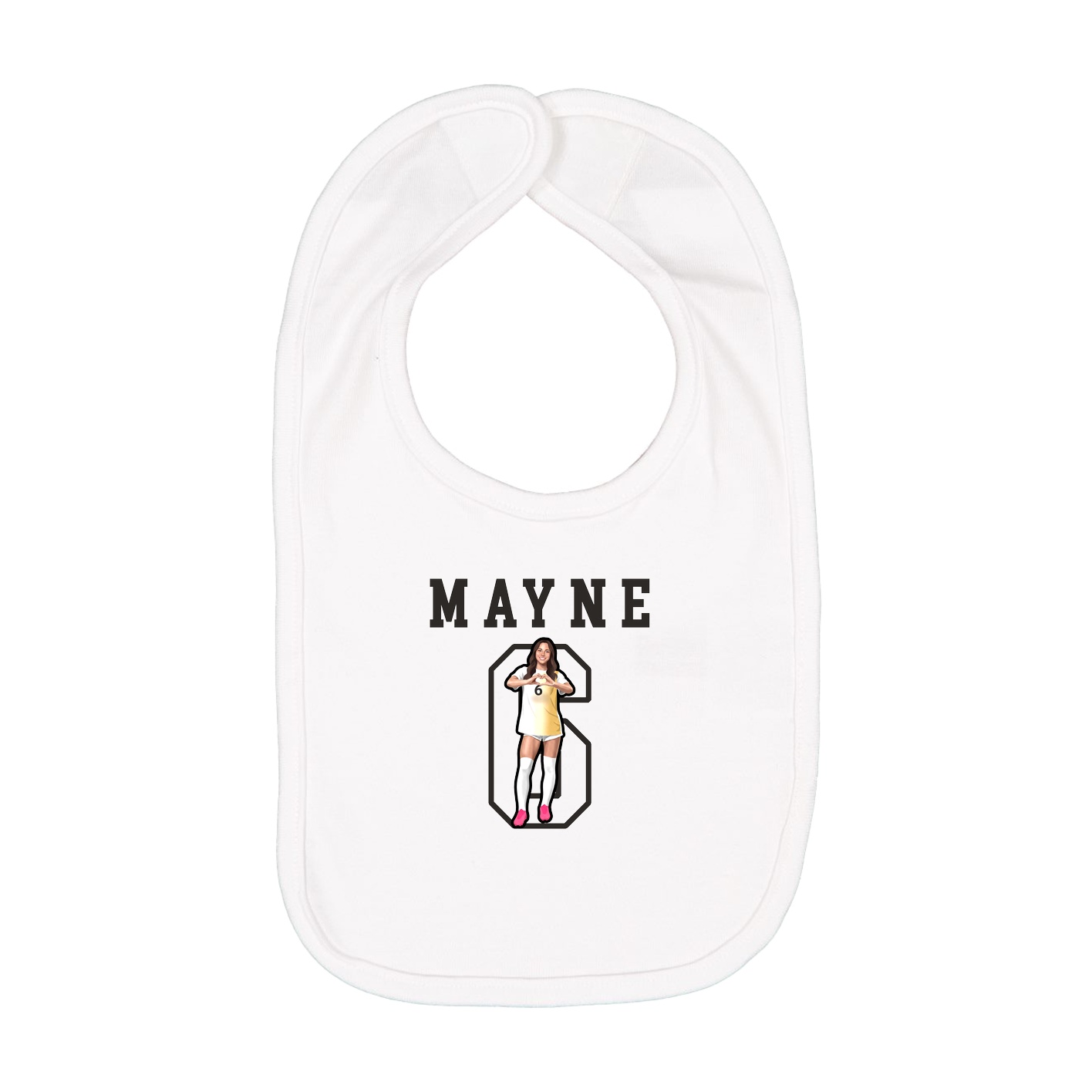 Infant Bib — Shirsey in White