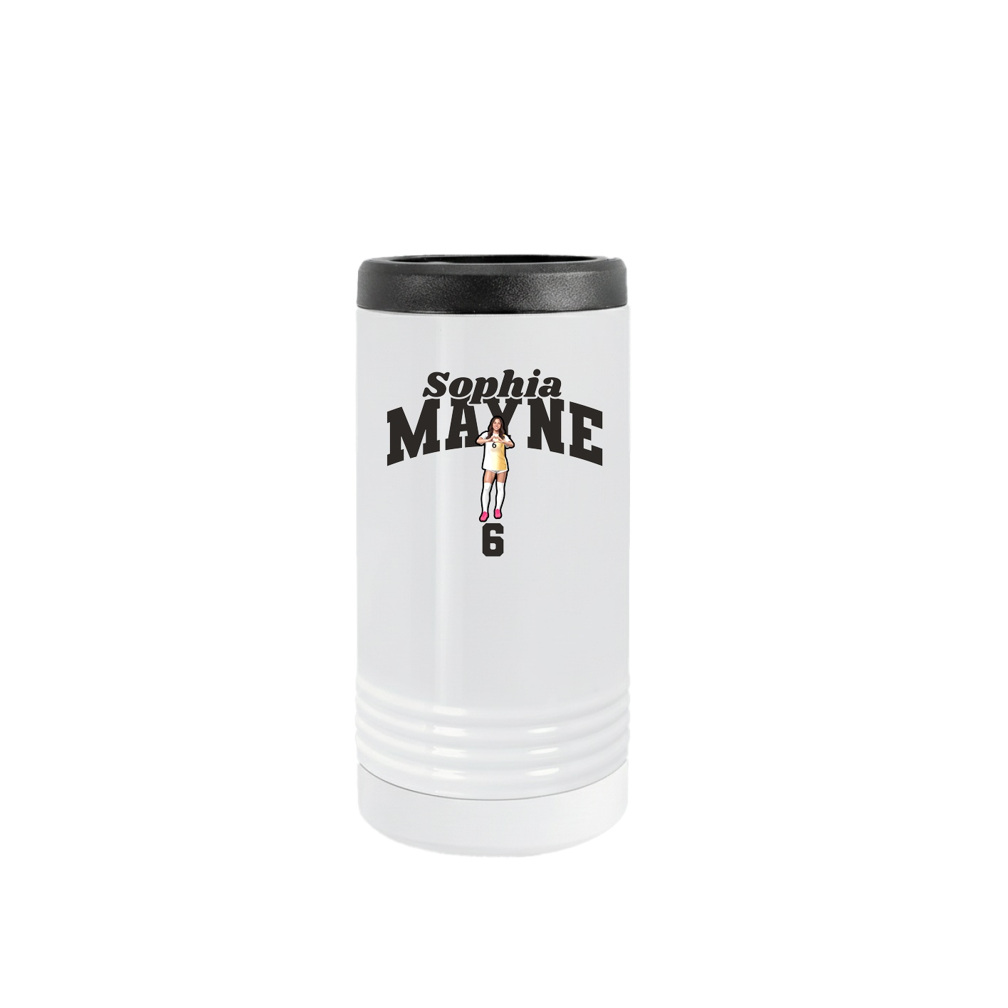 Slim Beverage Holder — Signature Arch in White