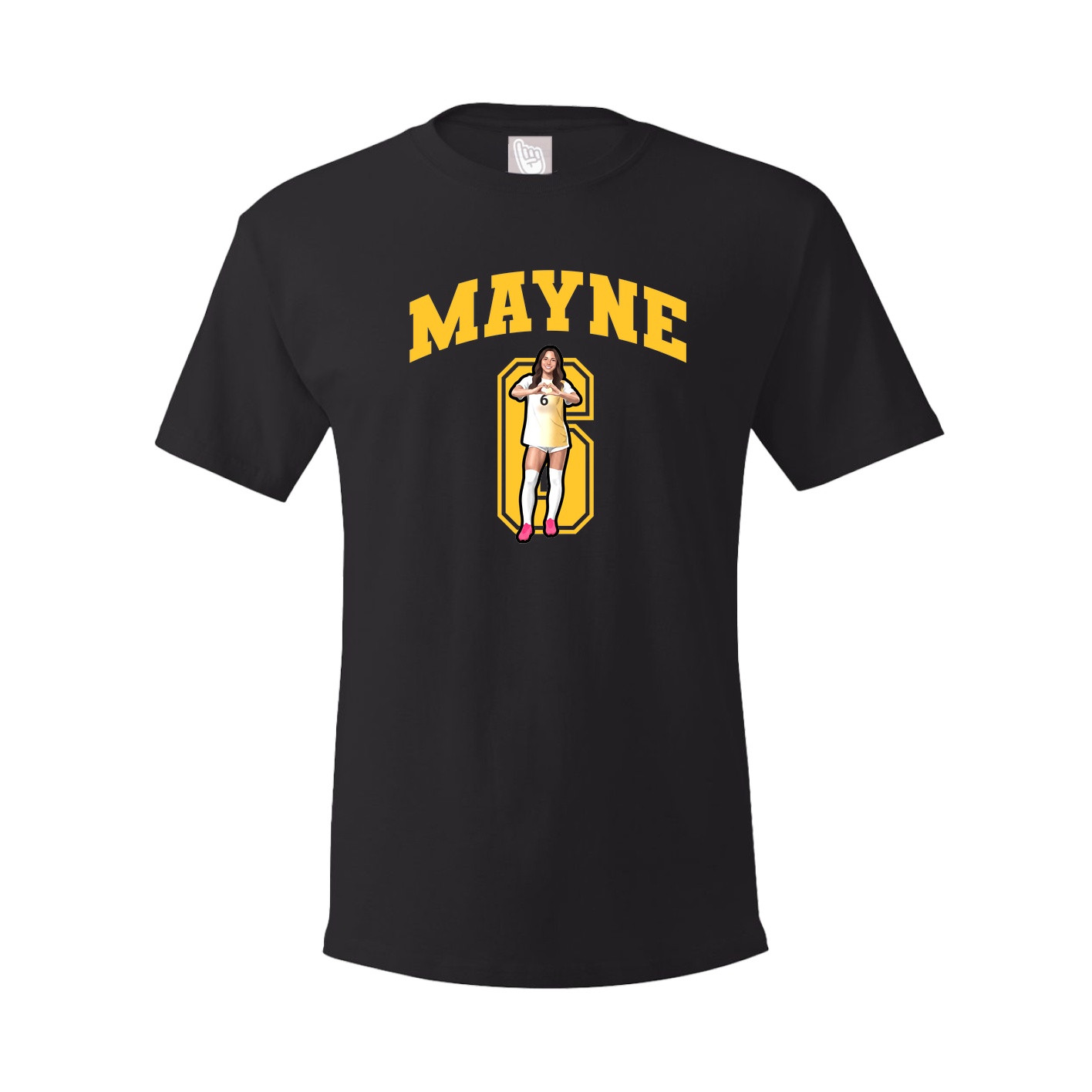 Youth Tee — Number in Black