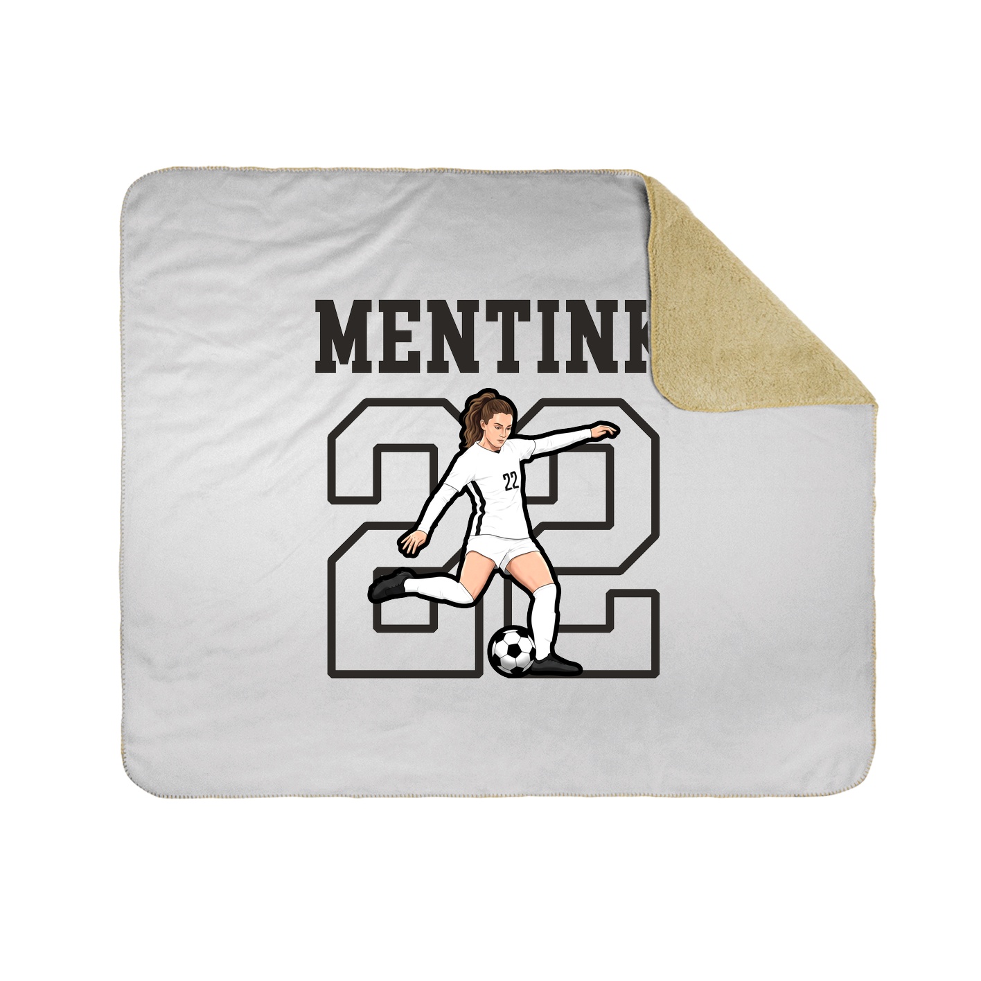 Throw Blanket — Shirsey in White