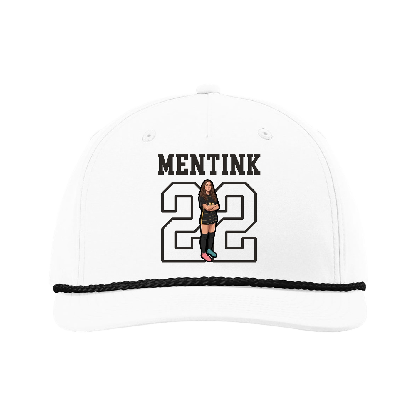 Five-Panel Classic Rope Cap — Shirsey in White