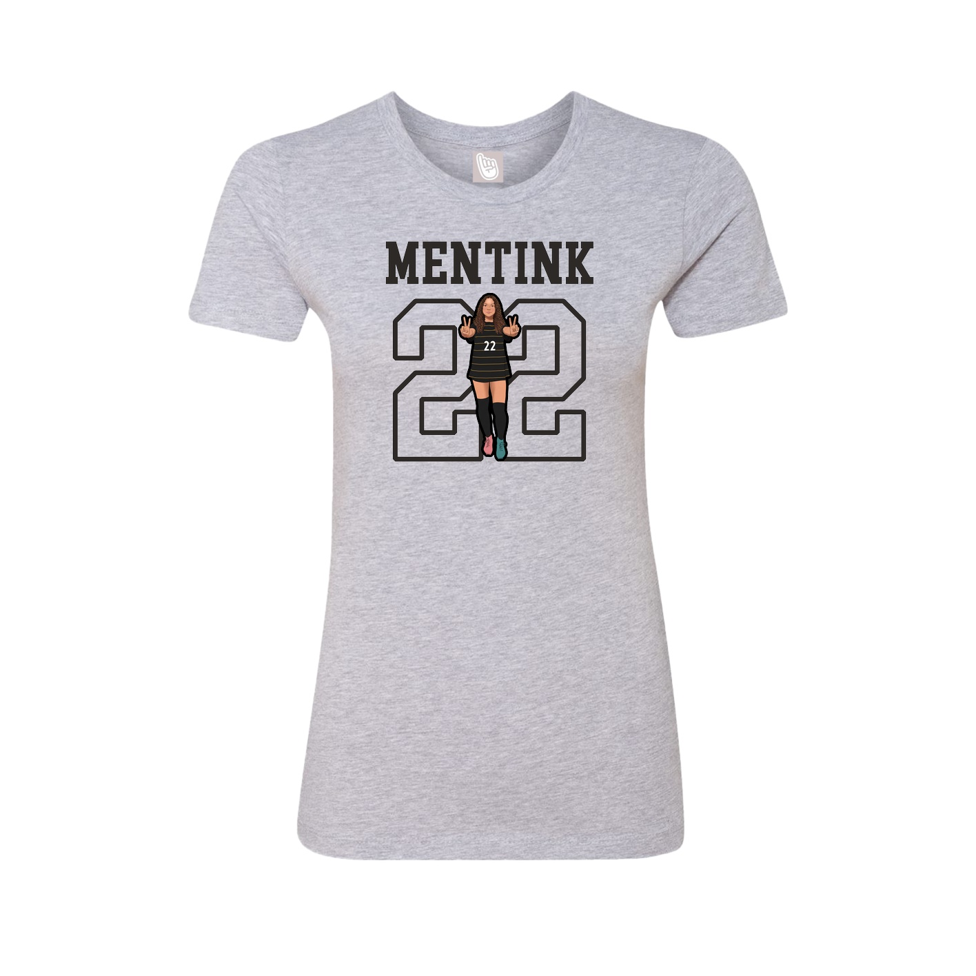 Fitted Women's Tee — Shirsey in Grey