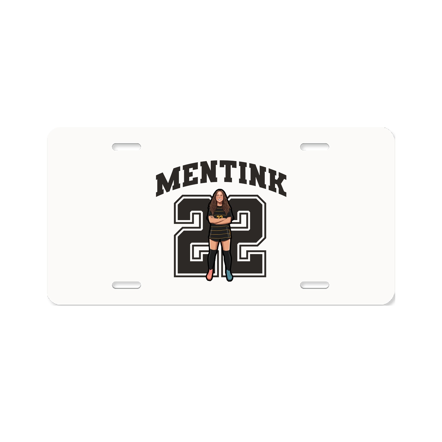 License Plate — Number in Classic