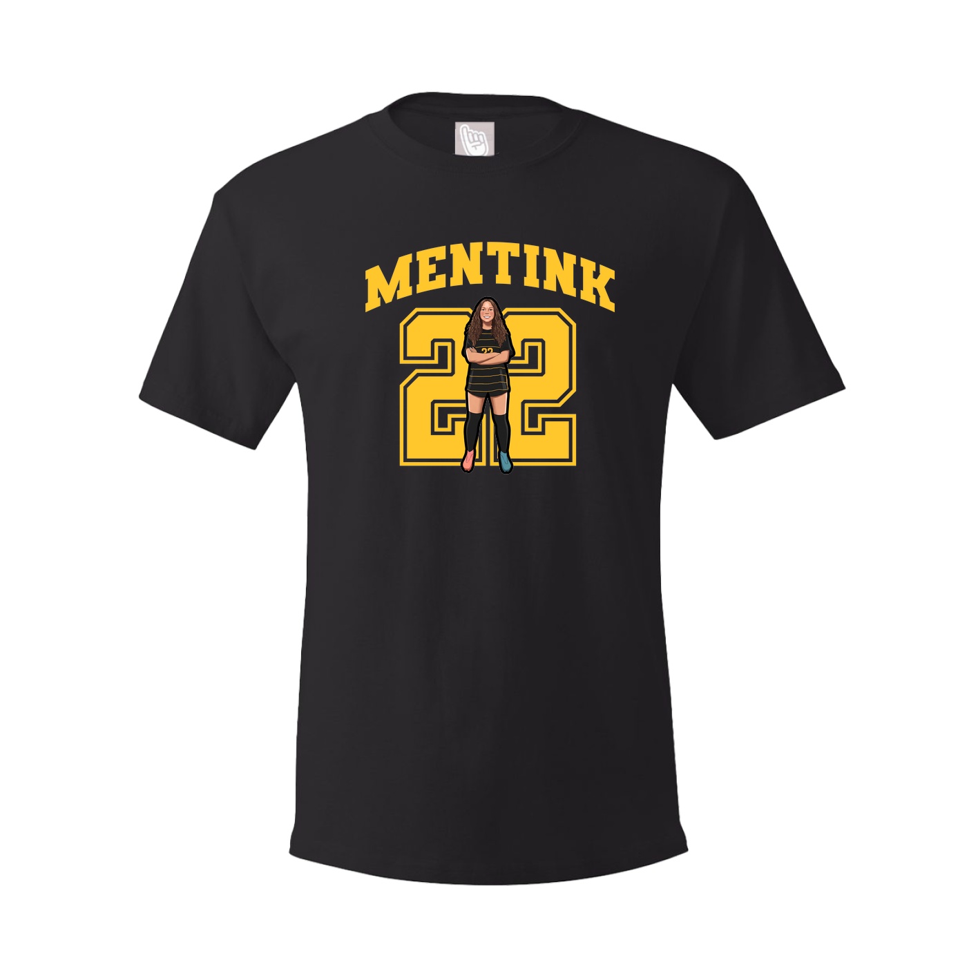 Youth Tee — Number in Black
