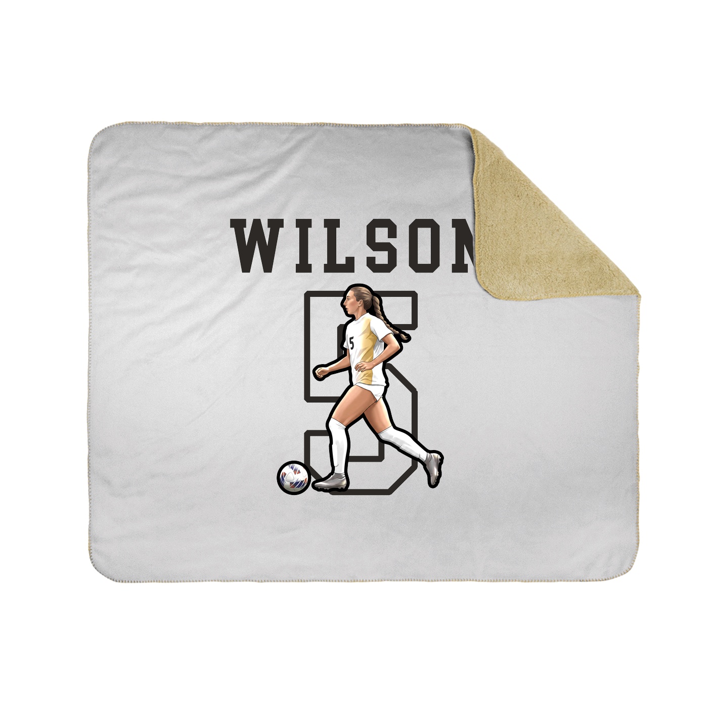 Throw Blanket — Shirsey in White