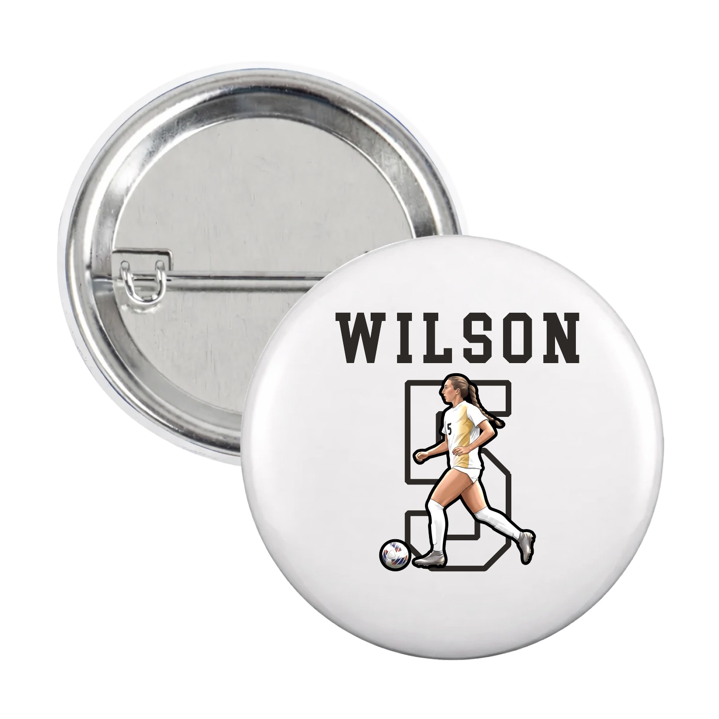 Game Day Button — Shirsey in White