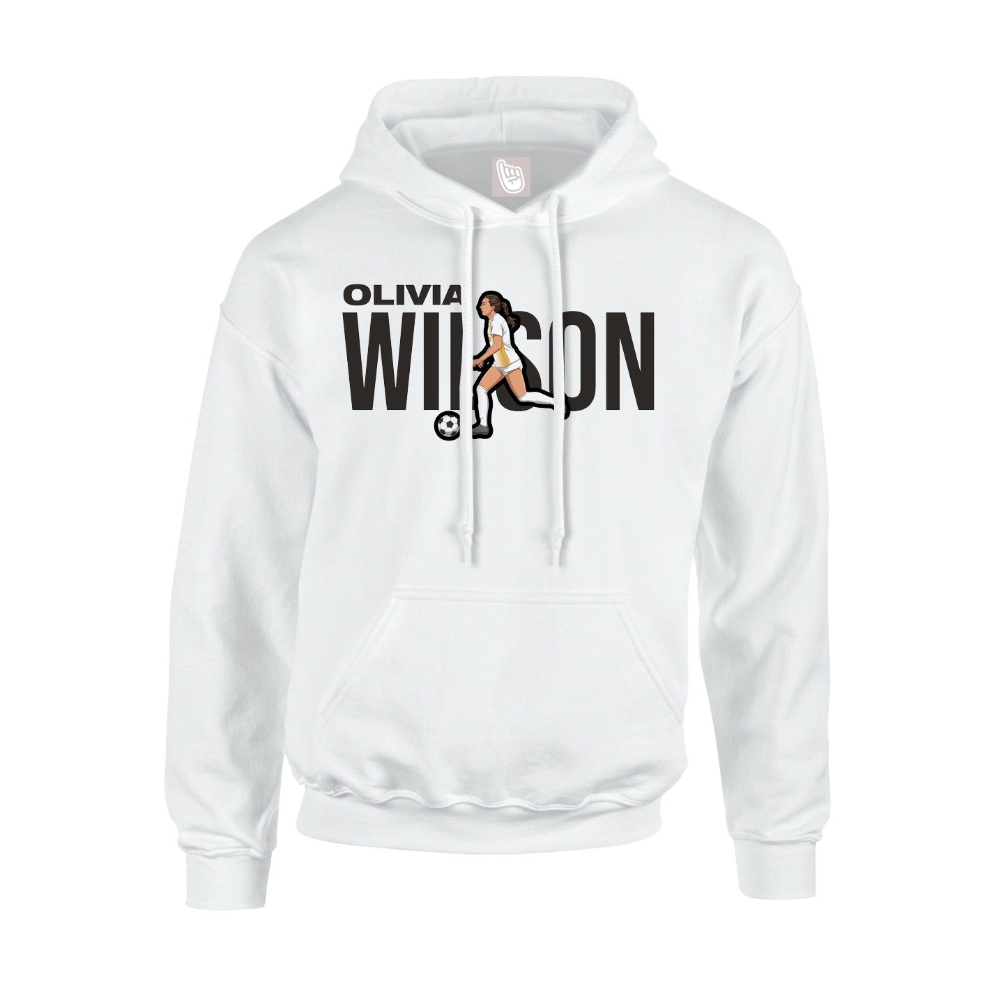 Hoodie — Player Name in White