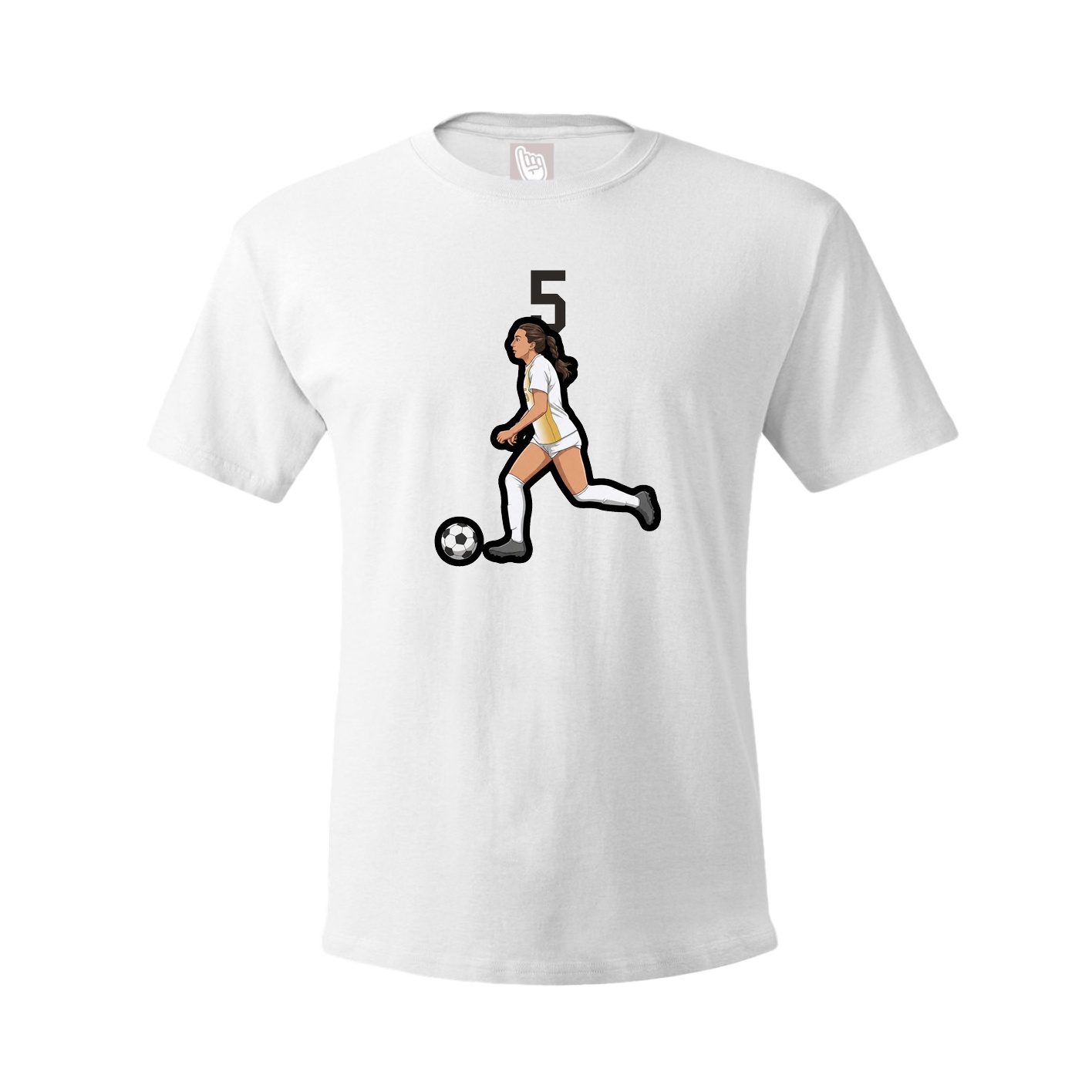 Tee — Number Top in White