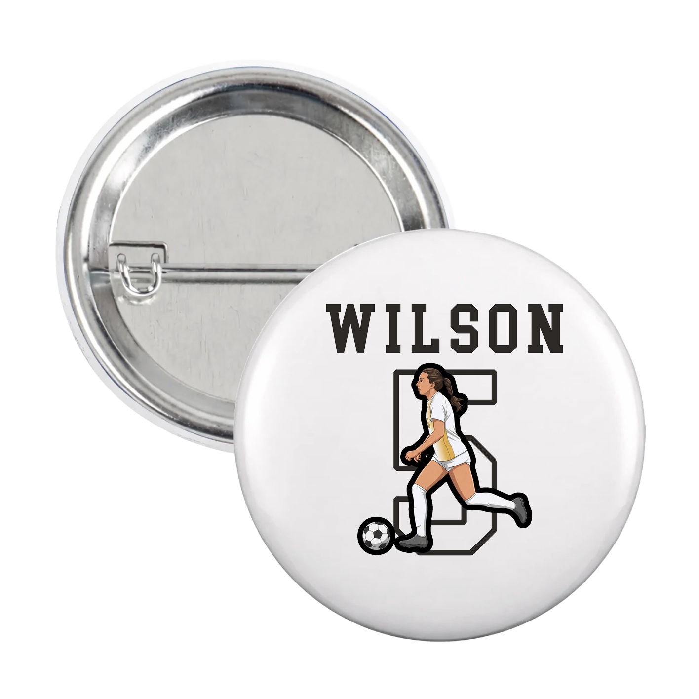 Game Day Button — Shirsey in White