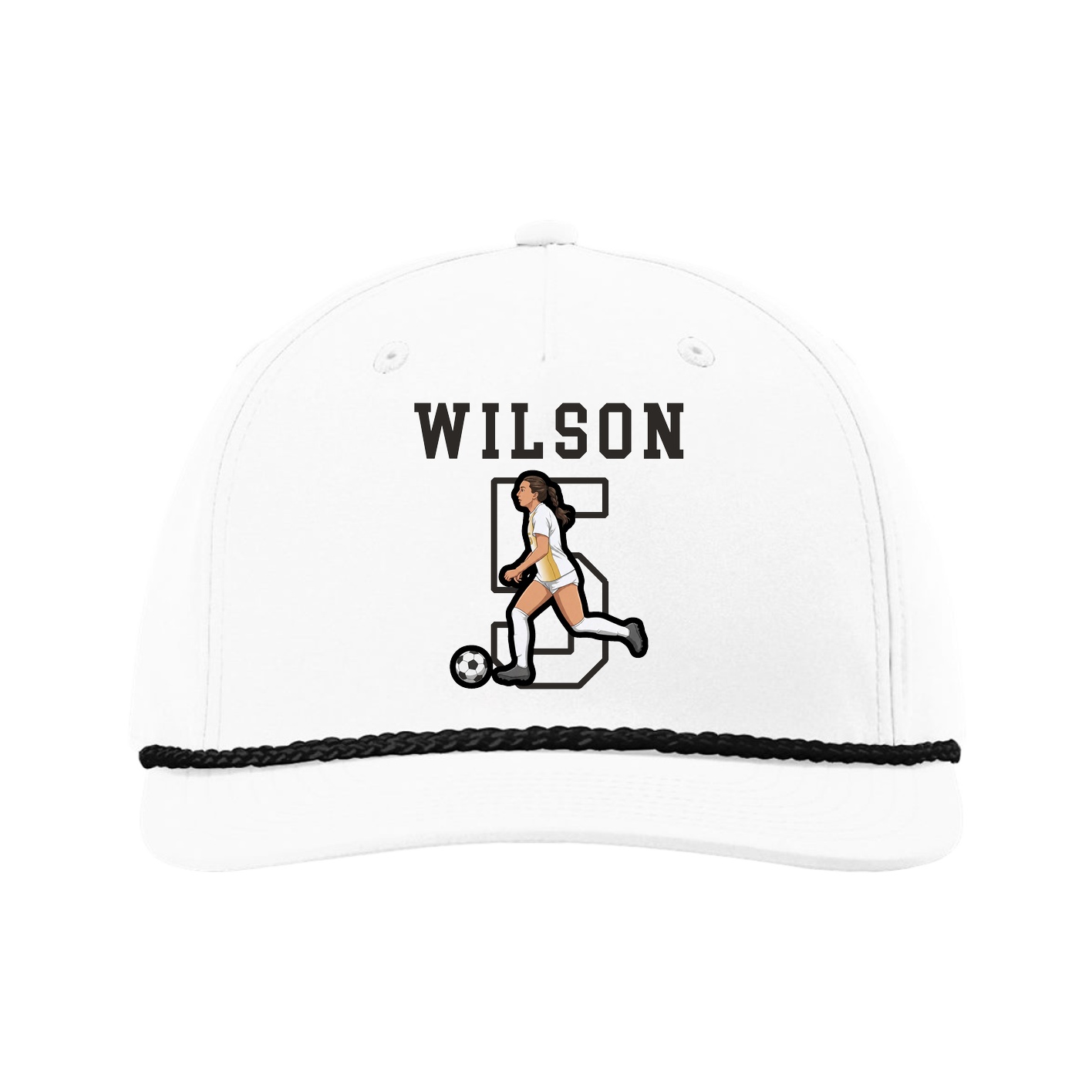 Five-Panel Classic Rope Cap — Shirsey in White