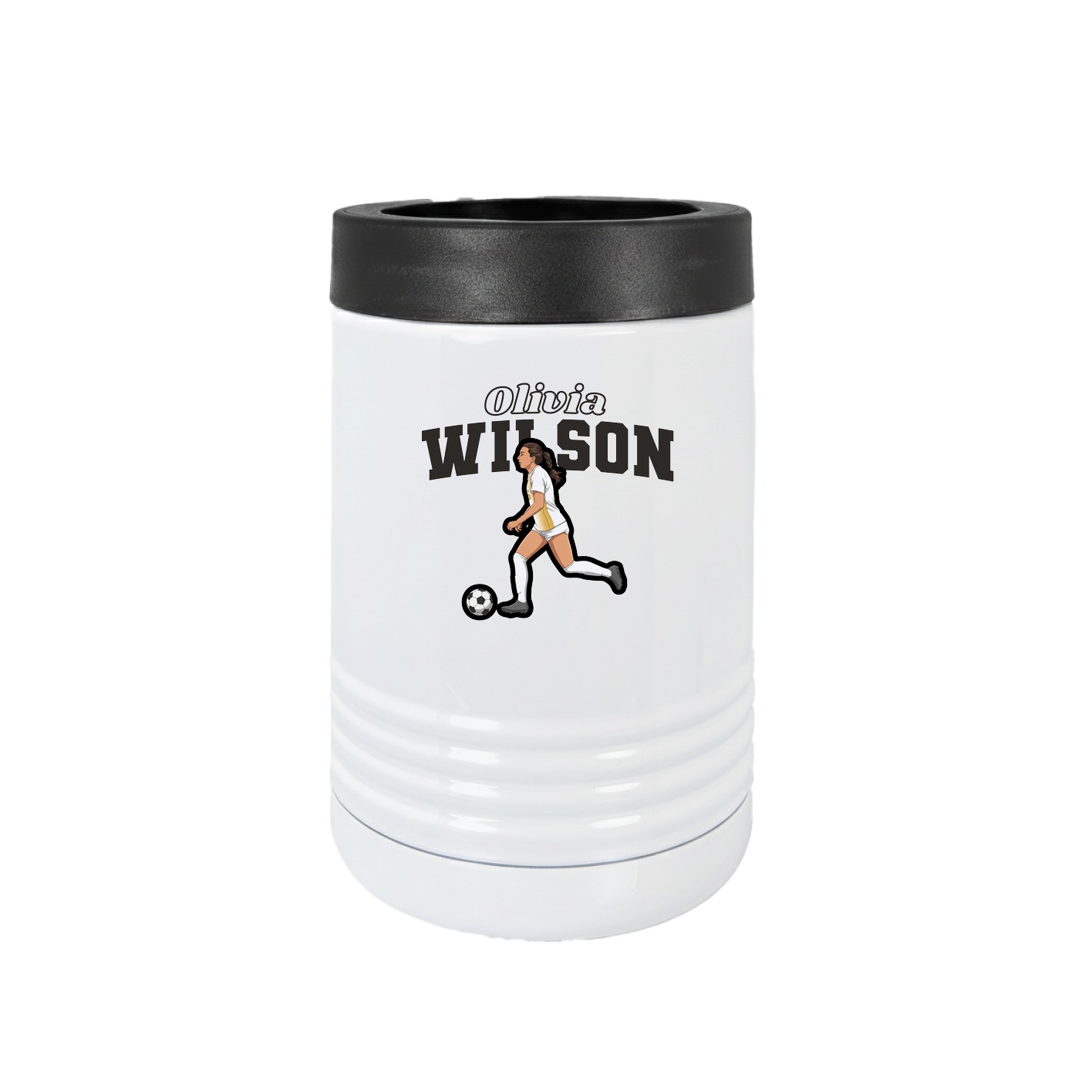 Beverage Holder — Name Arch in White