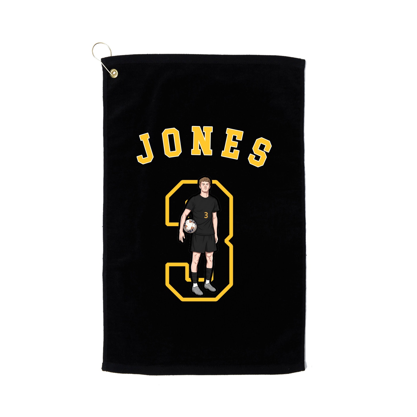 Golf Towel — Shirsey Arch in Black