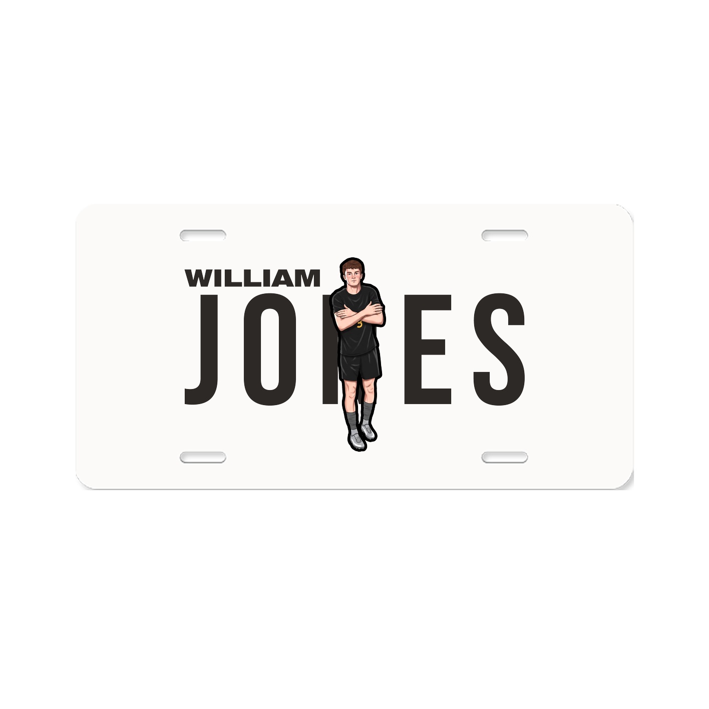 License Plate — Player Name in Classic