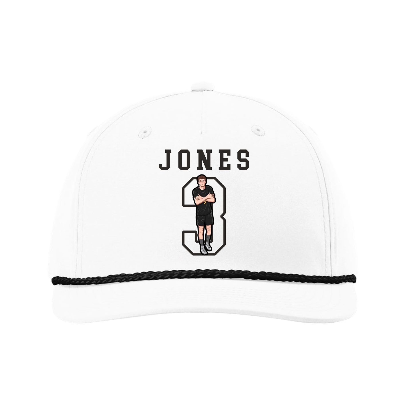 Five-Panel Classic Rope Cap — Shirsey in White