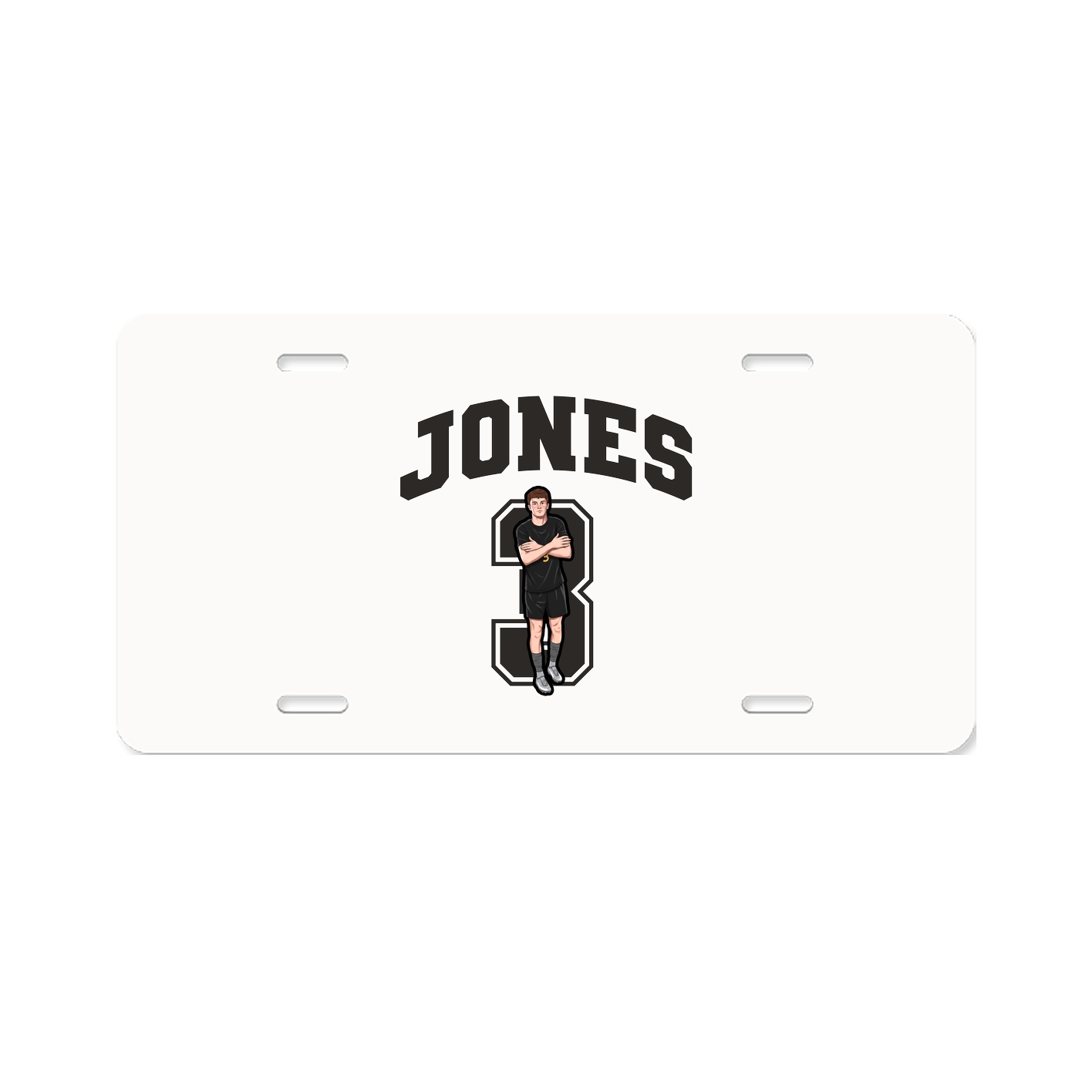 License Plate — Number in Classic